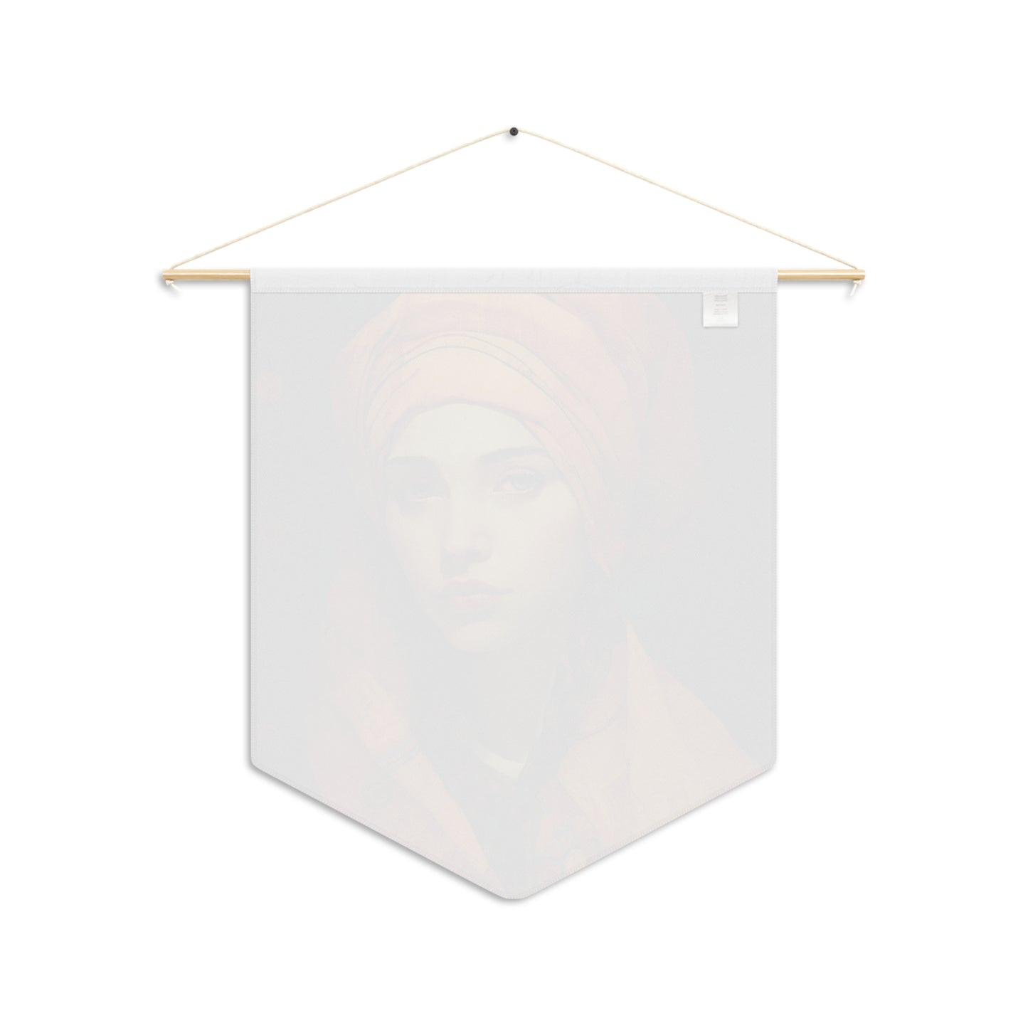 Saint Genevieve Banner / Wall Hanging / Pennant - Prayer room - Catholic Art - Saint Art - Large Saint Print - 18" x 21"