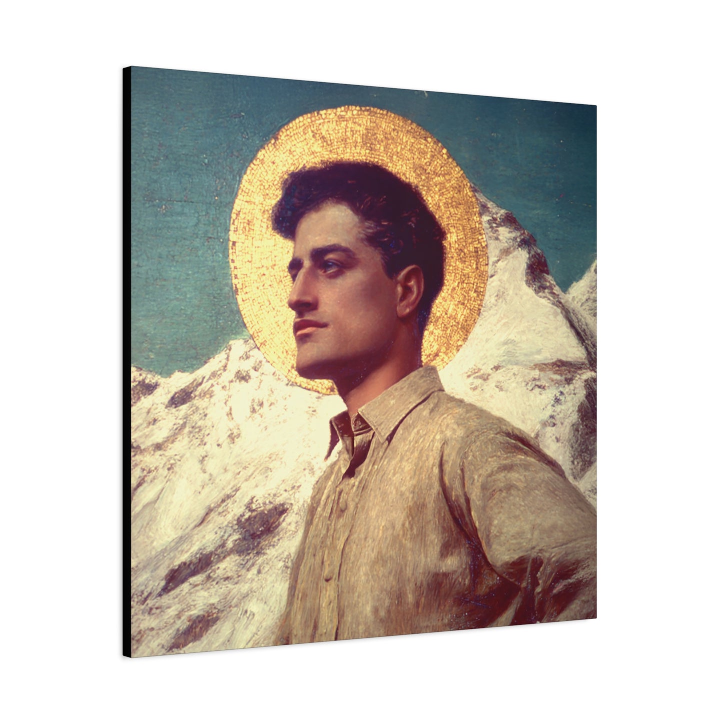 Saint Pier Giorgio Frassati -  Museum Wrapped Canvas - Sanctified Souls Print - Religious Art for your Home - Catholic Patron Saint Art