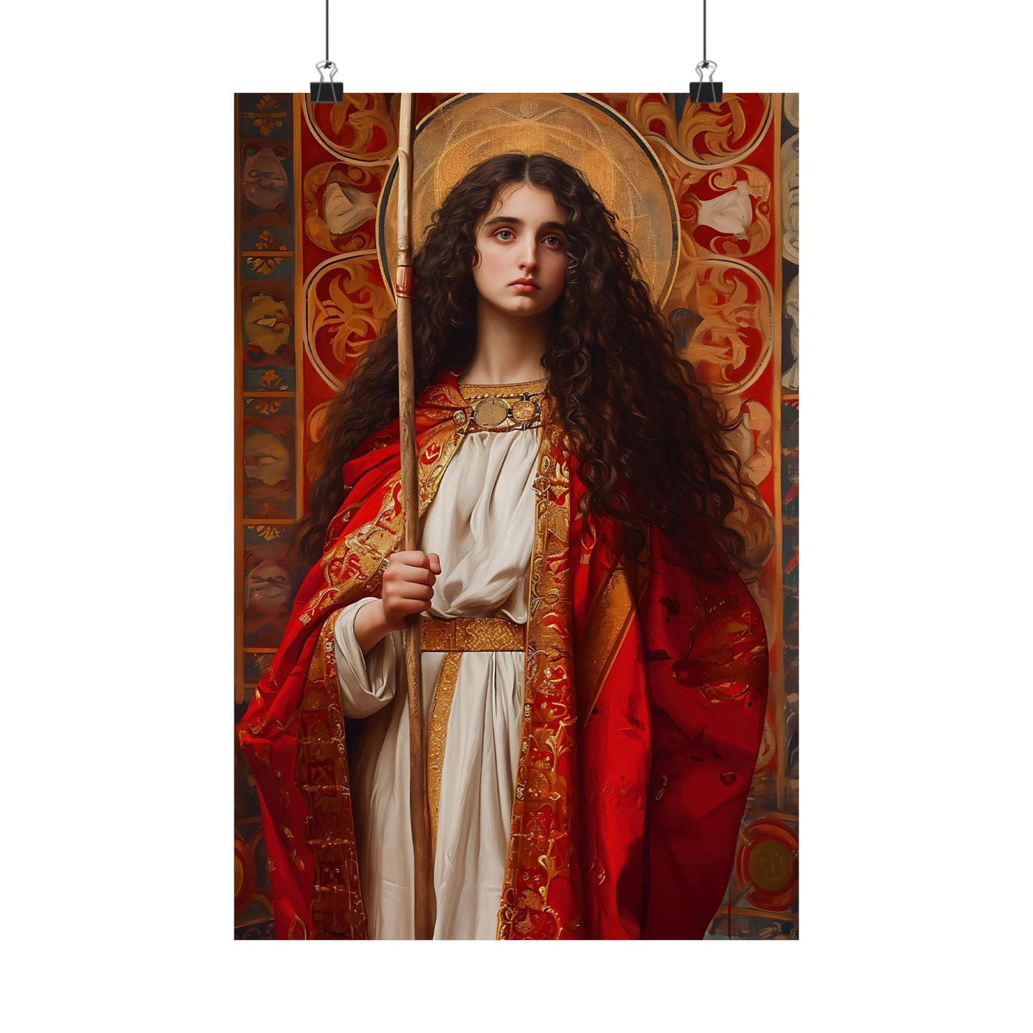 Saint Adela of Normandy - Sanctified Souls Print - Multiple Sizes - Premium Matte Vertical Posters
