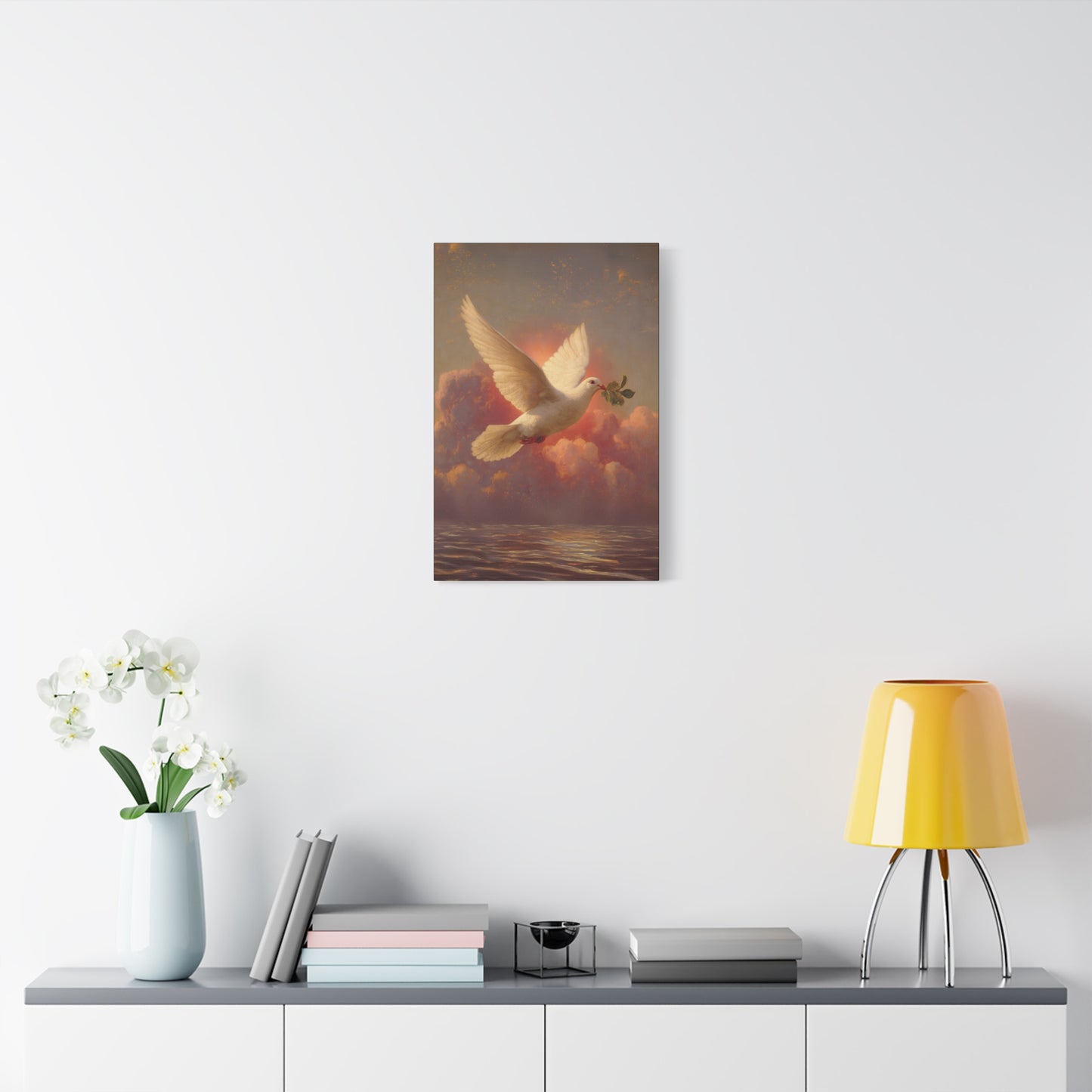 The Spirit Who Restored the Horizon - Holy Spirit - The Dove- Gallery Wrapped Canvas - Print - Religious Art for your Home - Catholic
