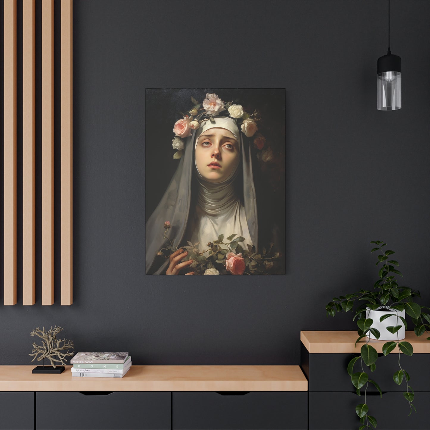 Saint Rose of Lima Canvas Print - Multiple Sizes - Catholic Home art - Museum Wrapped Canvas - Sanctified Souls Print