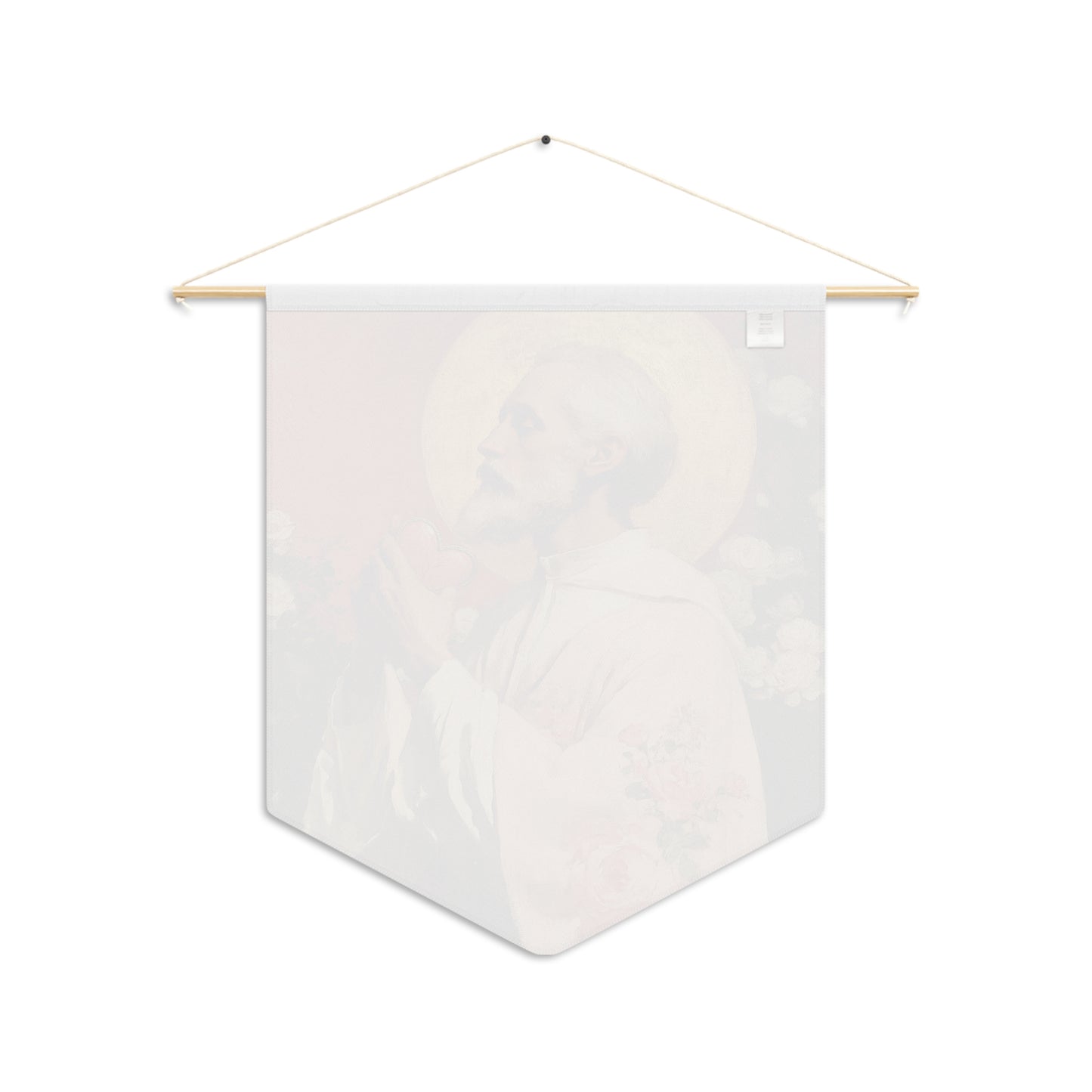 Saint Valentine Pennant / Banner / Wall Hanging - Prayer room art - 18" x 21" - Catholic - Large Banner - Catholic Home Art