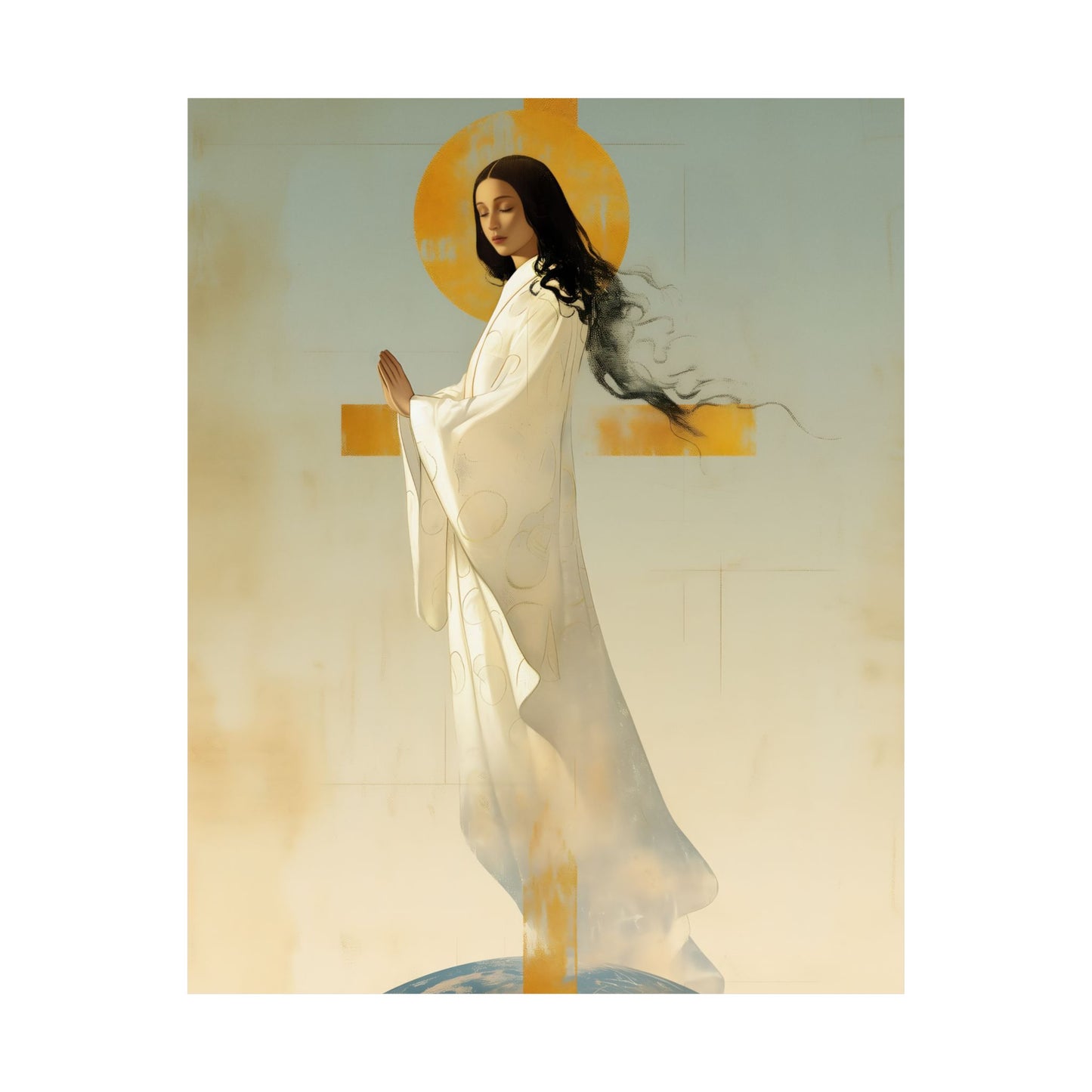 Our Lady of Akita - Mother Mary - Sanctified Souls Print - Multiple Sizes - Premium Matte Vertical Posters