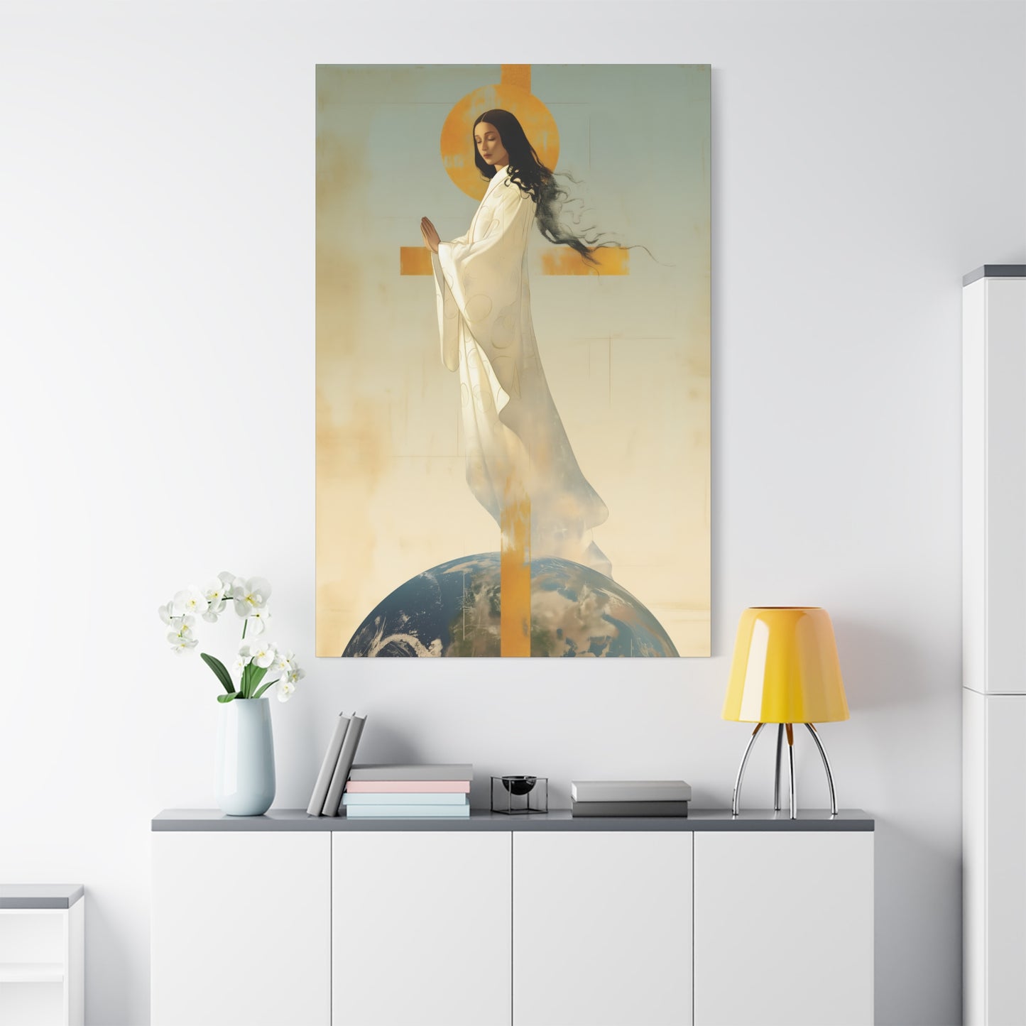 Our Lady of Akita - Mother Mary - Gallery Wrapped Canvas - Print - Religious Art for your Home - Catholic