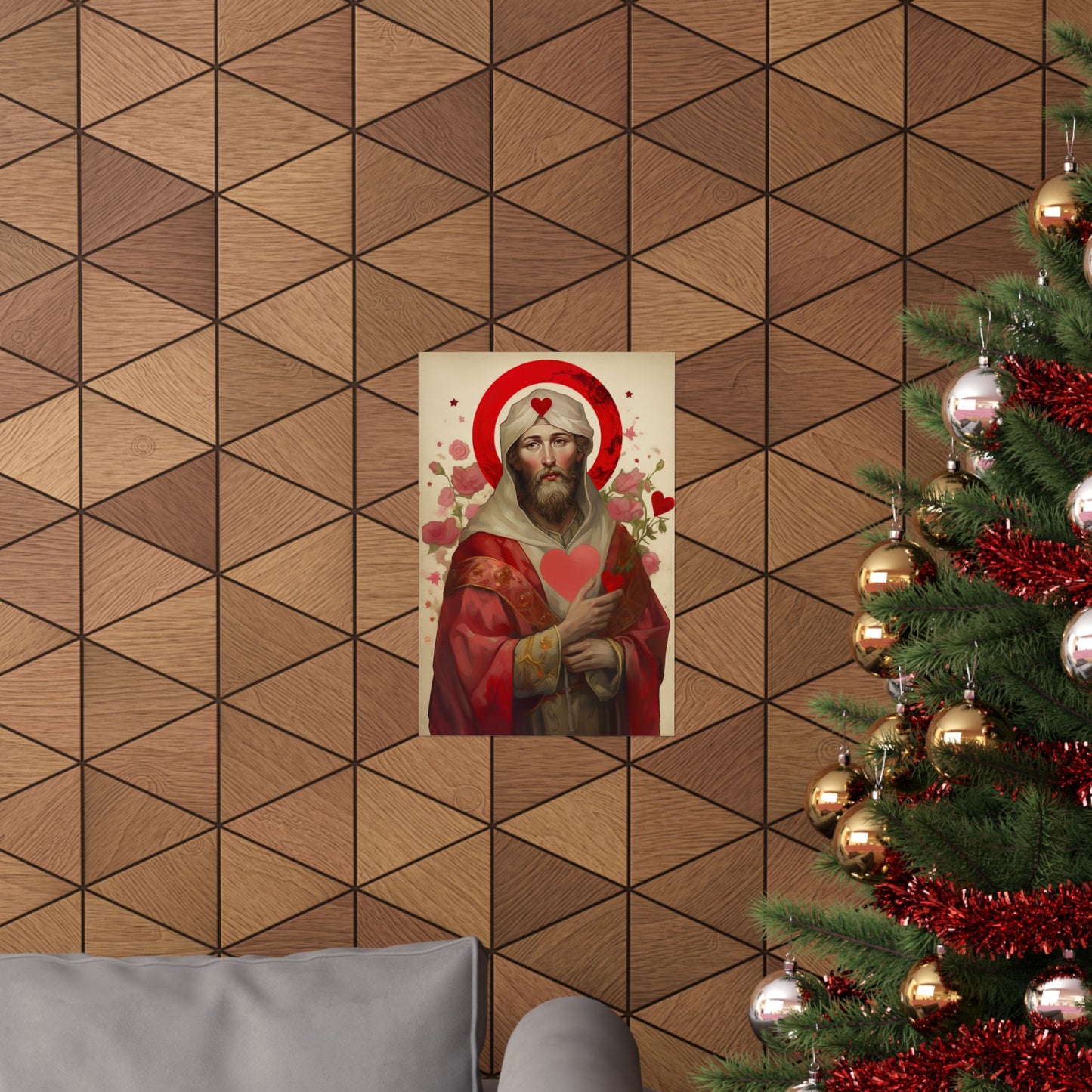 Saint Valentine Print - Sanctified Souls Print - Multiple Sizes - Premium Matte Vertical Posters