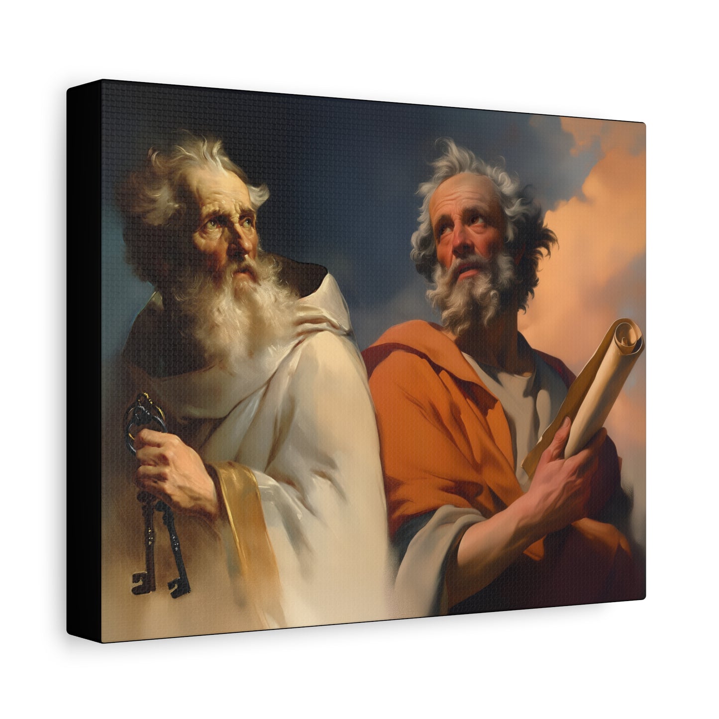 Saint Peter and Saint Paul - Museum Wrapped Canvas - Print - Religious Art for your Home - Christian print