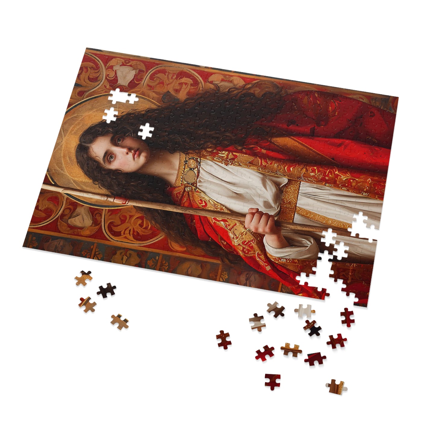 Saint Adela of Normandy - Puzzle and Keepsake Tin - Religious Jigsaw Puzzle (30, 110, 252, 500,1000-Piece) - Religious Puzzle