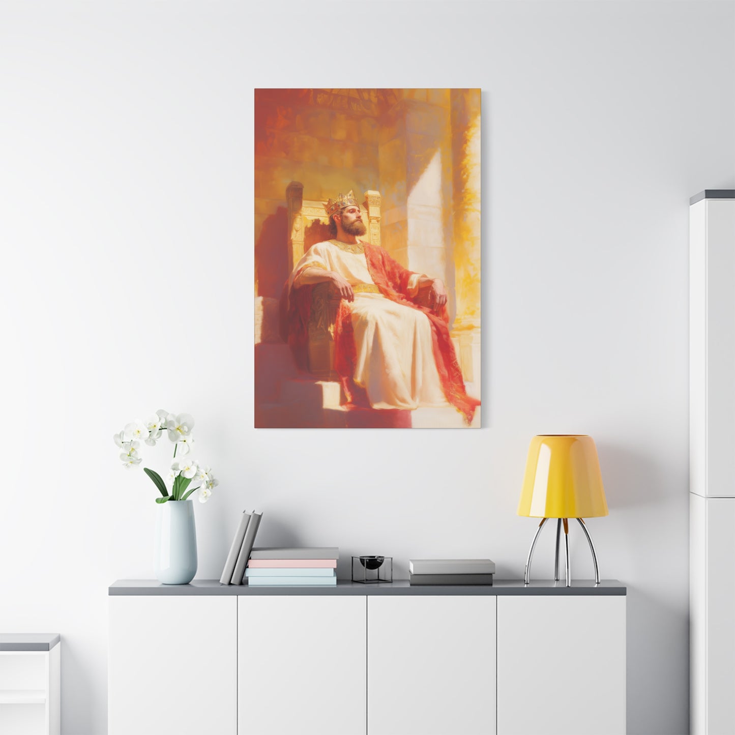 King Solomon: Keeper of God's Understanding - Gallery Wrapped Canvas - Print - Religious Art for your Home - Catholic Art