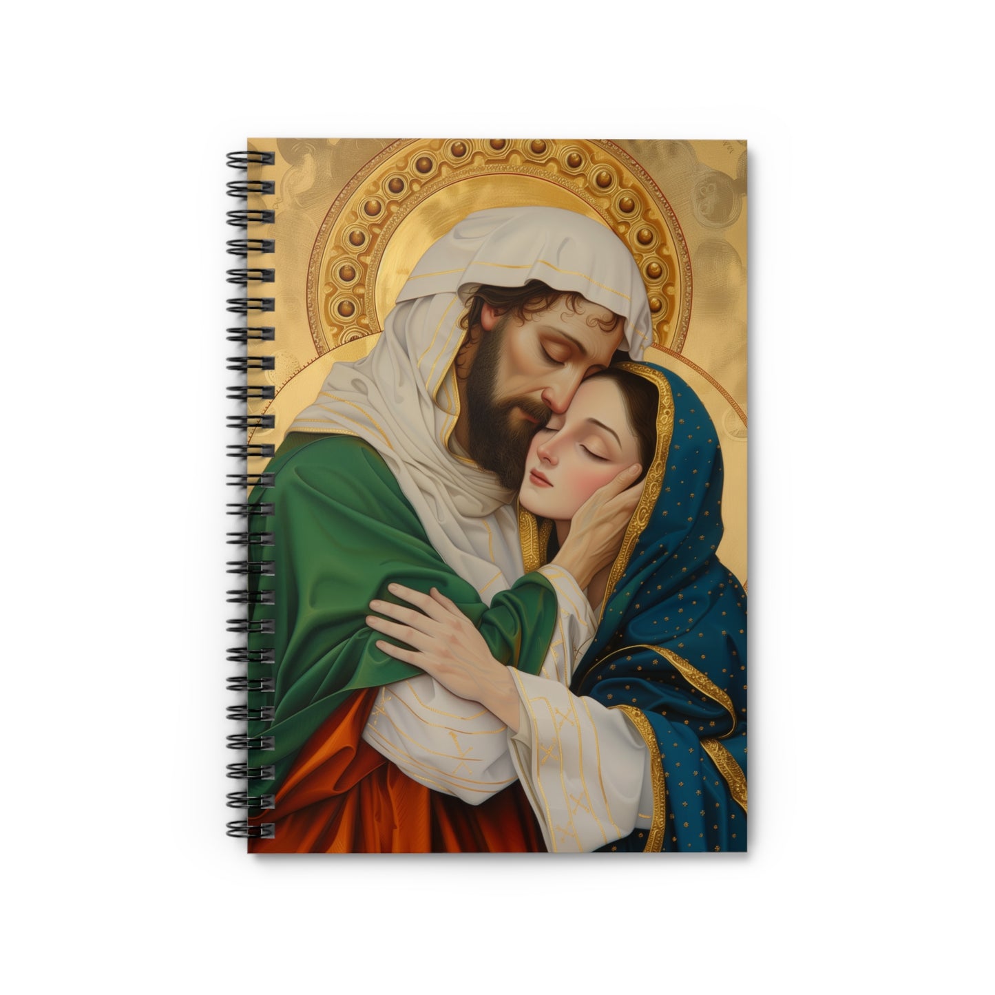 Saints Aquila and Priscilla - Sanctified Souls Art - Religious Based Notebook - Spiral Notebook - Ruled Line