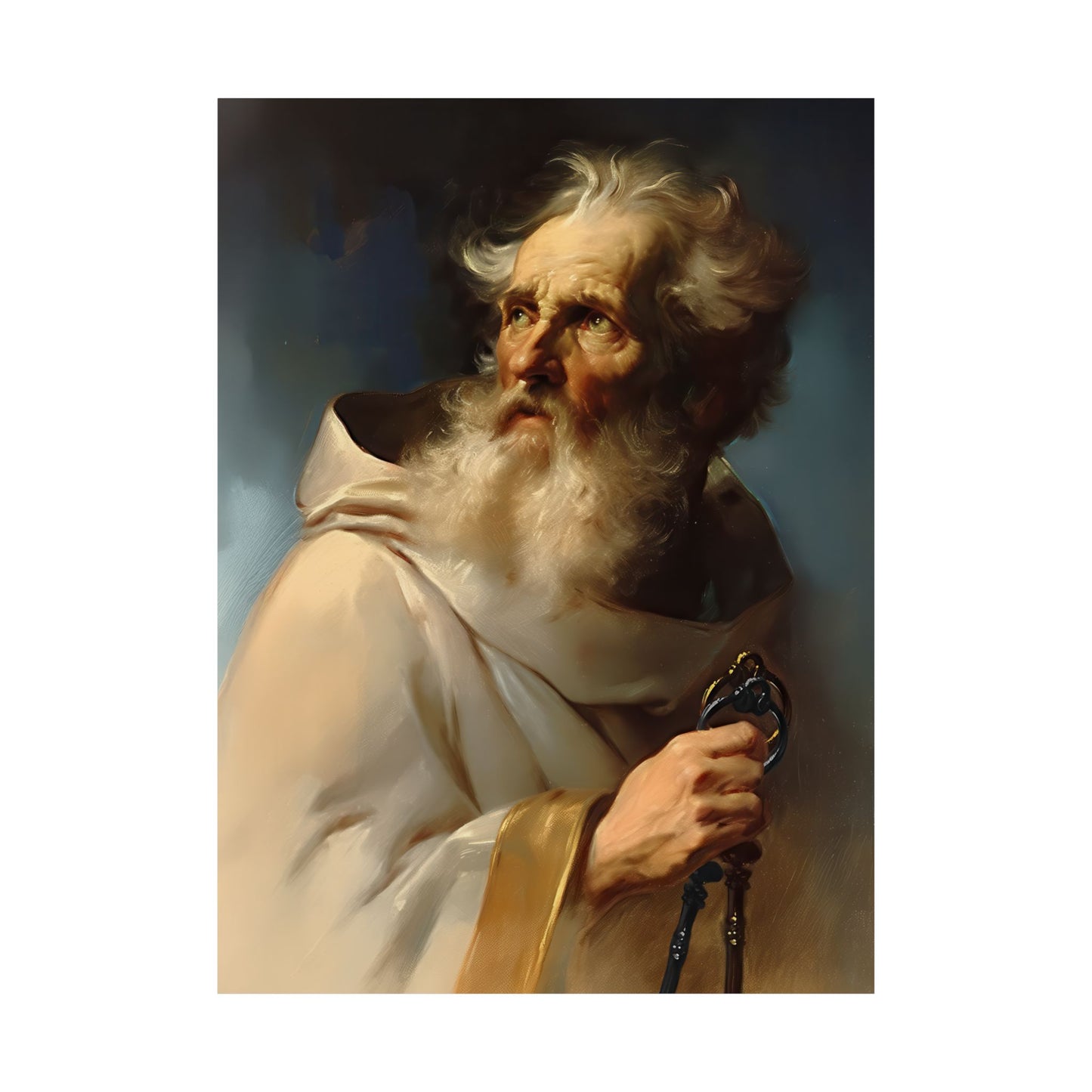 Saint Peter the Apostle - Sanctified Souls Print - Multiple Sizes - Premium Posters - Catholic Art - Christian Home Decor Artwork