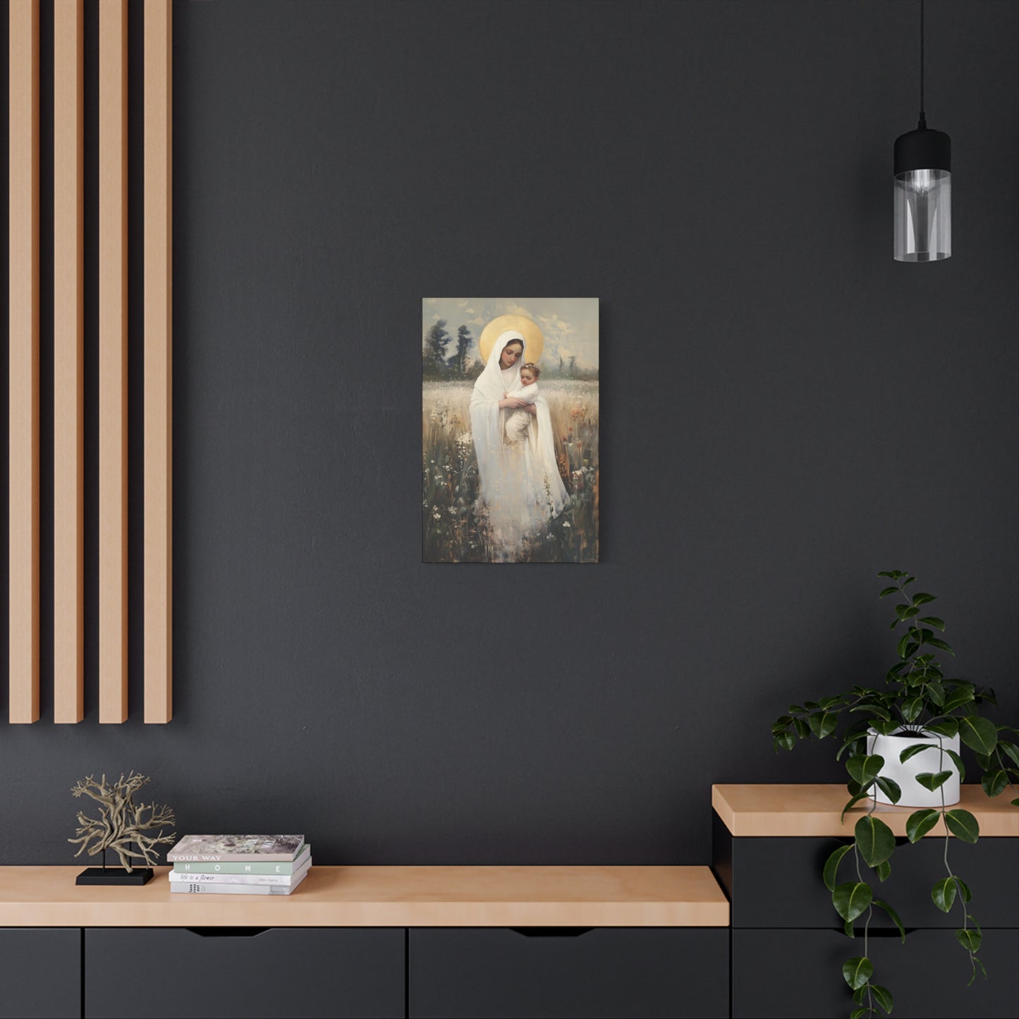 Our Lady of the Prairie - Multiple Sizes - Catholic Home art - Museum Wrapped Canvas - Sanctified Souls Print
