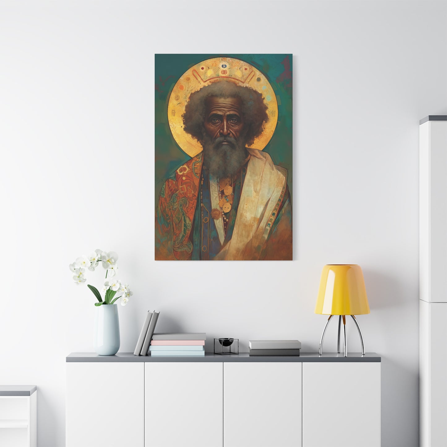 Saint Moses - Museum Wrapped Canvas - Sanctified Souls Print - Religious Art for your Home