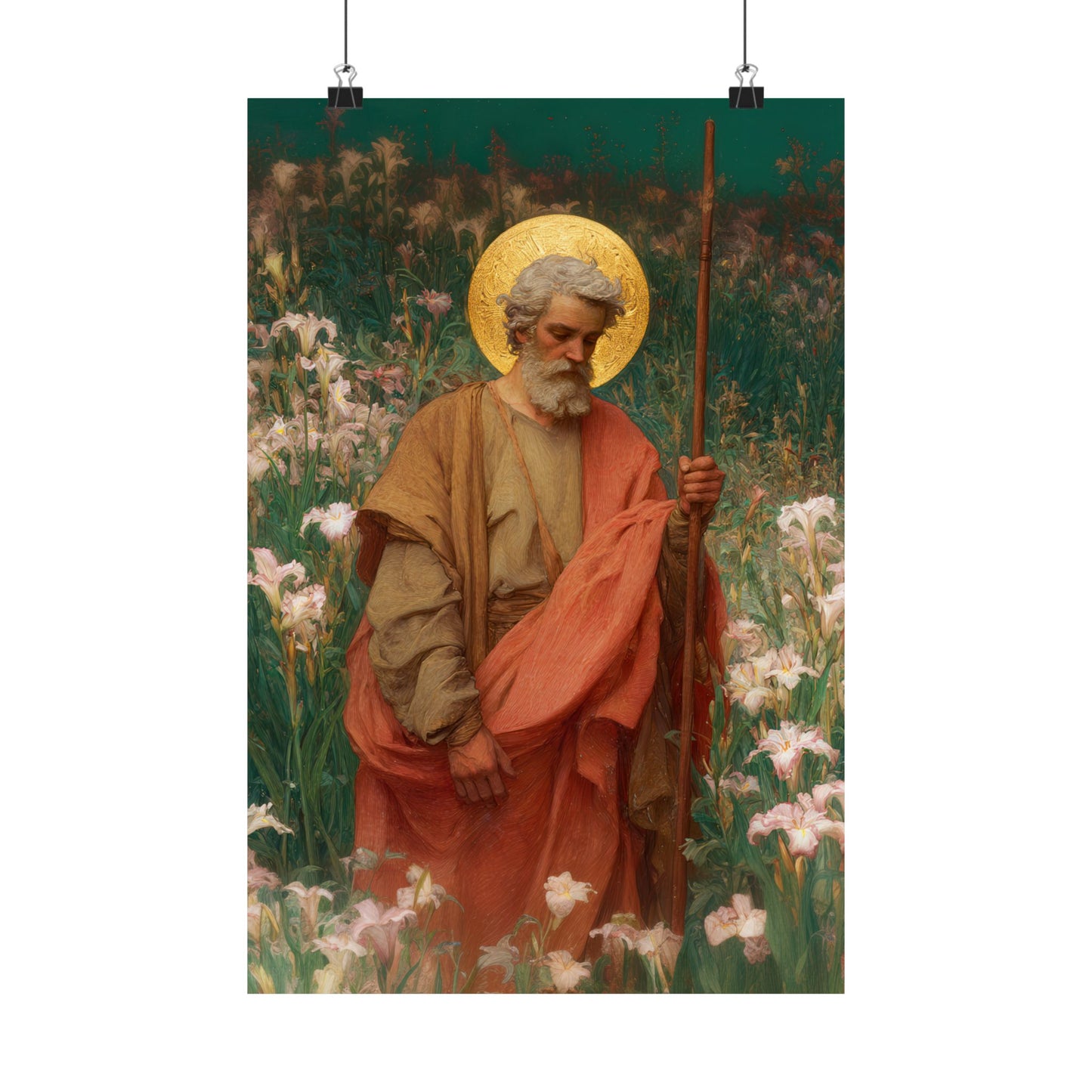 Saint James the Lesser  - Sanctified Souls Print - Multiple Sizes - Premium Posters - Catholic Art - Christian Home Decor Artwork