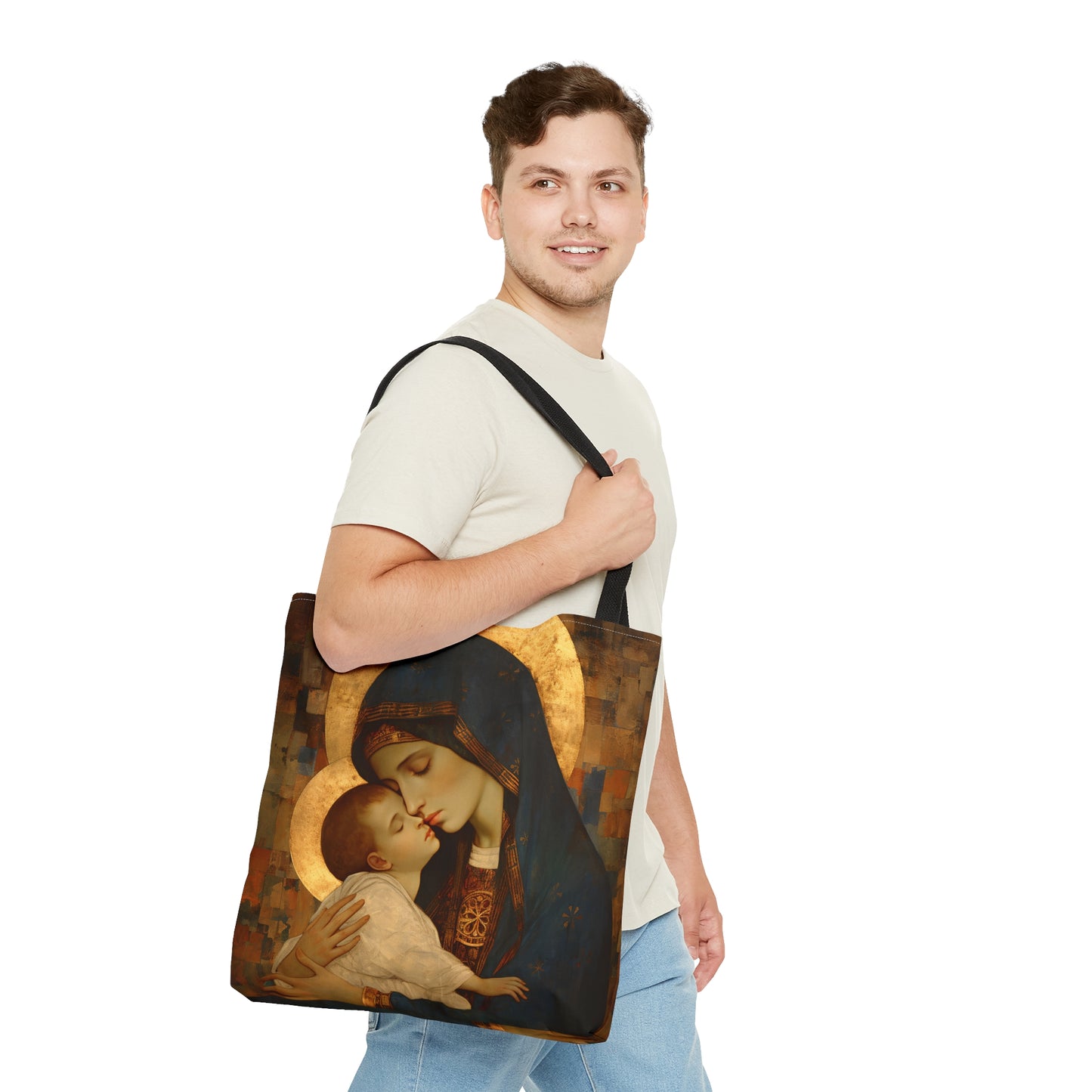 Mary, Mother of God - Divine Mother Tote Bag - Large Medium Small Faith Art Bag - Catholic Faith Purse - Religious Carry All