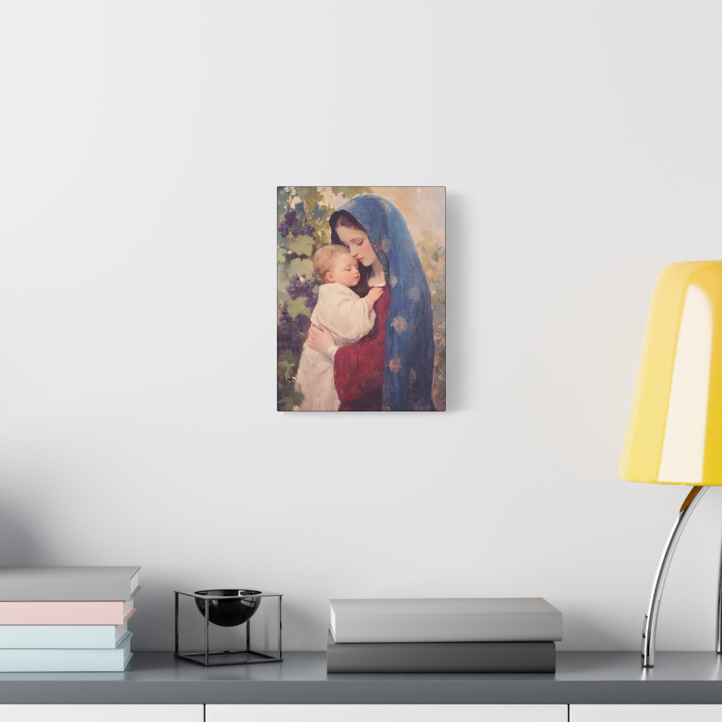Our Lady of the Grapes / Out Lady of the Harvest - Gallery Wrapped Canvas - Print - Religious Art for your Home - Catholic Art