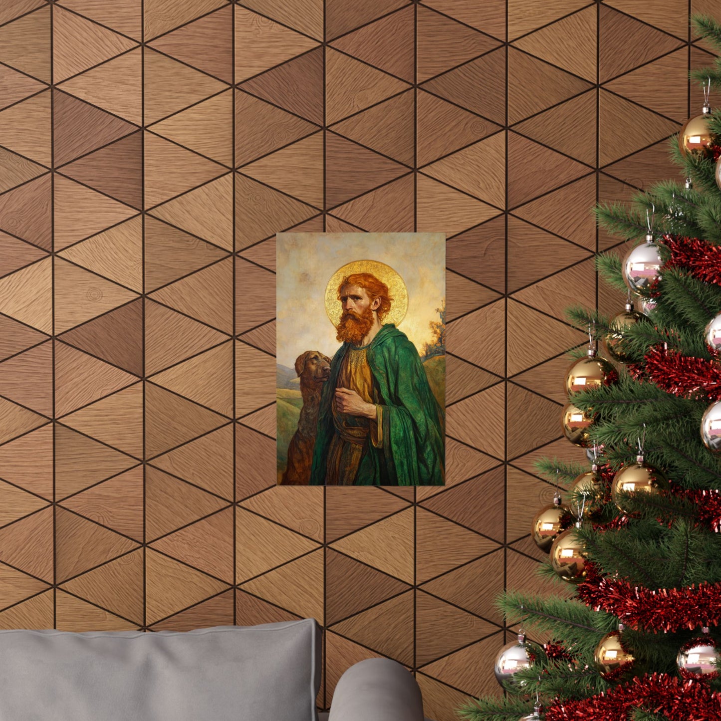 Saint Andrew the Scot - Sanctified Souls Print - Multiple Sizes - Premium Posters - Catholic Art - Christian - Gifts for Catholics