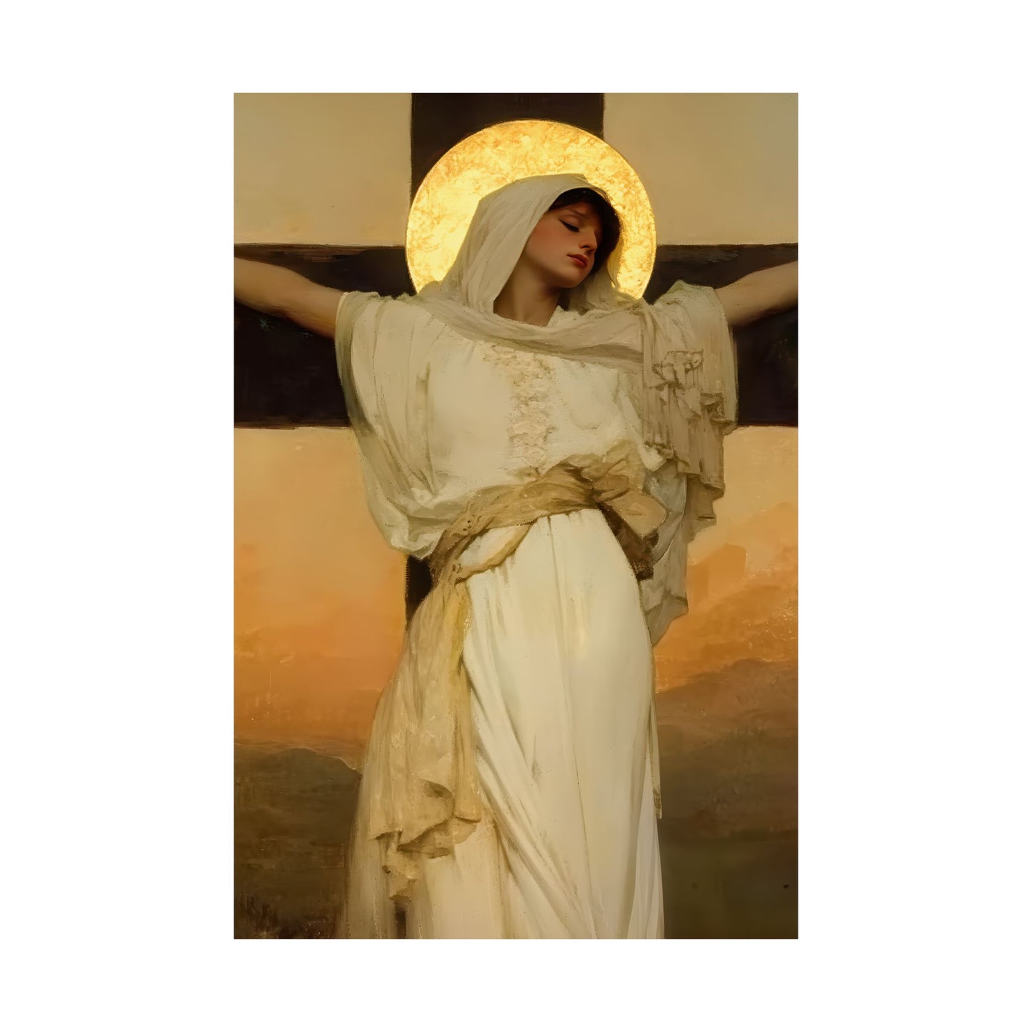 Saint Julia of Carthage Poster Print - Sanctified Souls Print - Multiple Sizes - Premium Posters - Catholic Art for your home