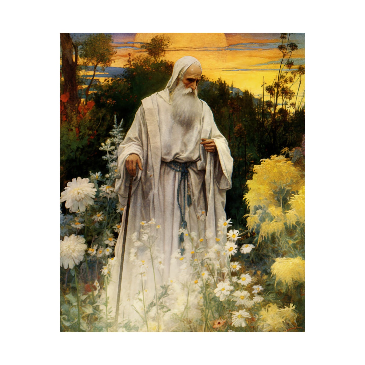 Saint Phocas the Gardener Print - Sanctified Souls Print - Multiple Sizes - Premium Matte Vertical Posters