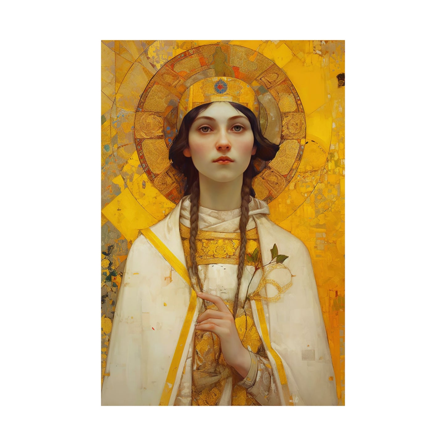 Saint Agatha Print - Sanctified Souls Print - Multiple Sizes - Premium Matte Vertical Posters - Patron Saint of Nurses