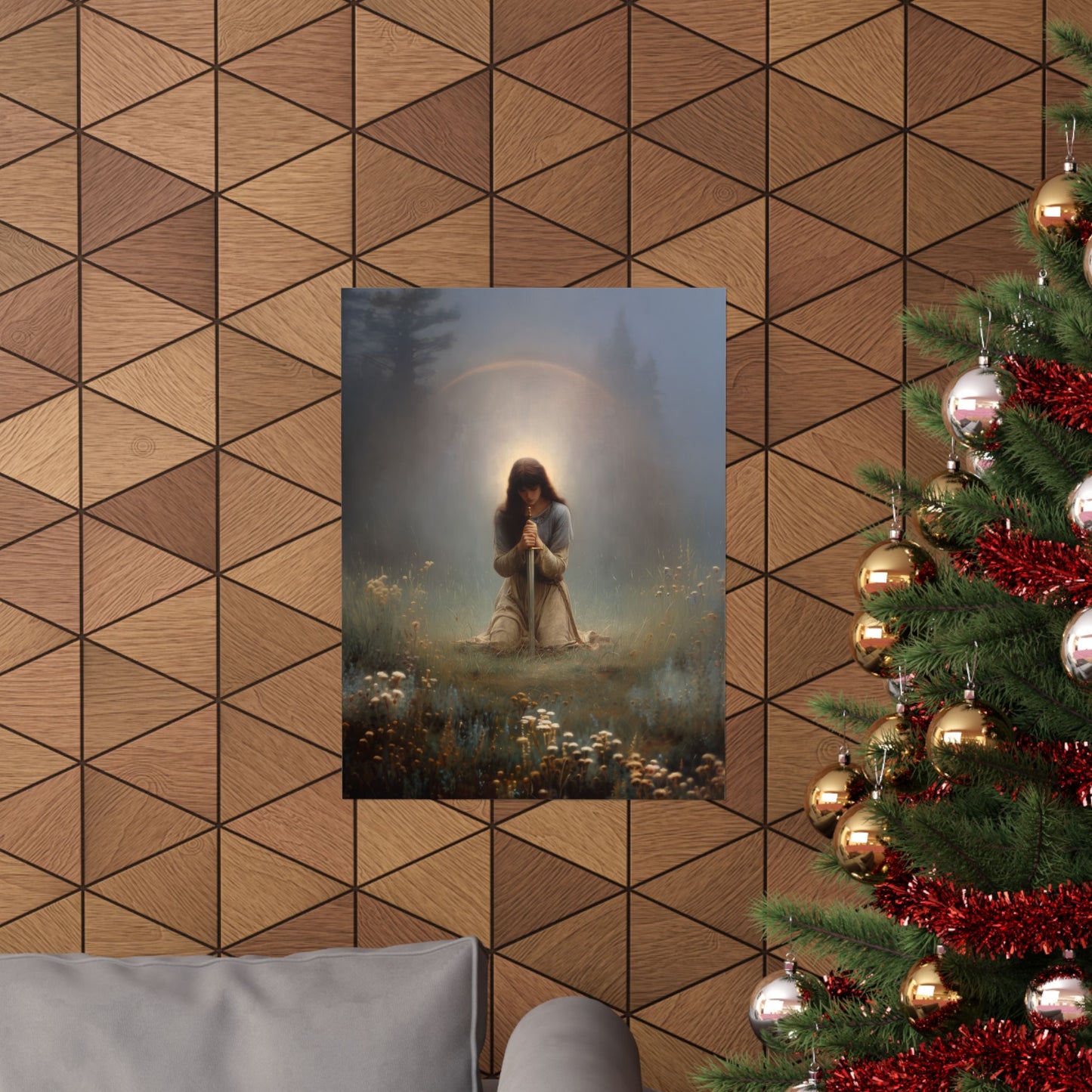 Saint Joan of Arc - Sanctified Souls Print - Multiple Sizes - Premium Posters - Catholic Art - Christian Home Decor Artwork