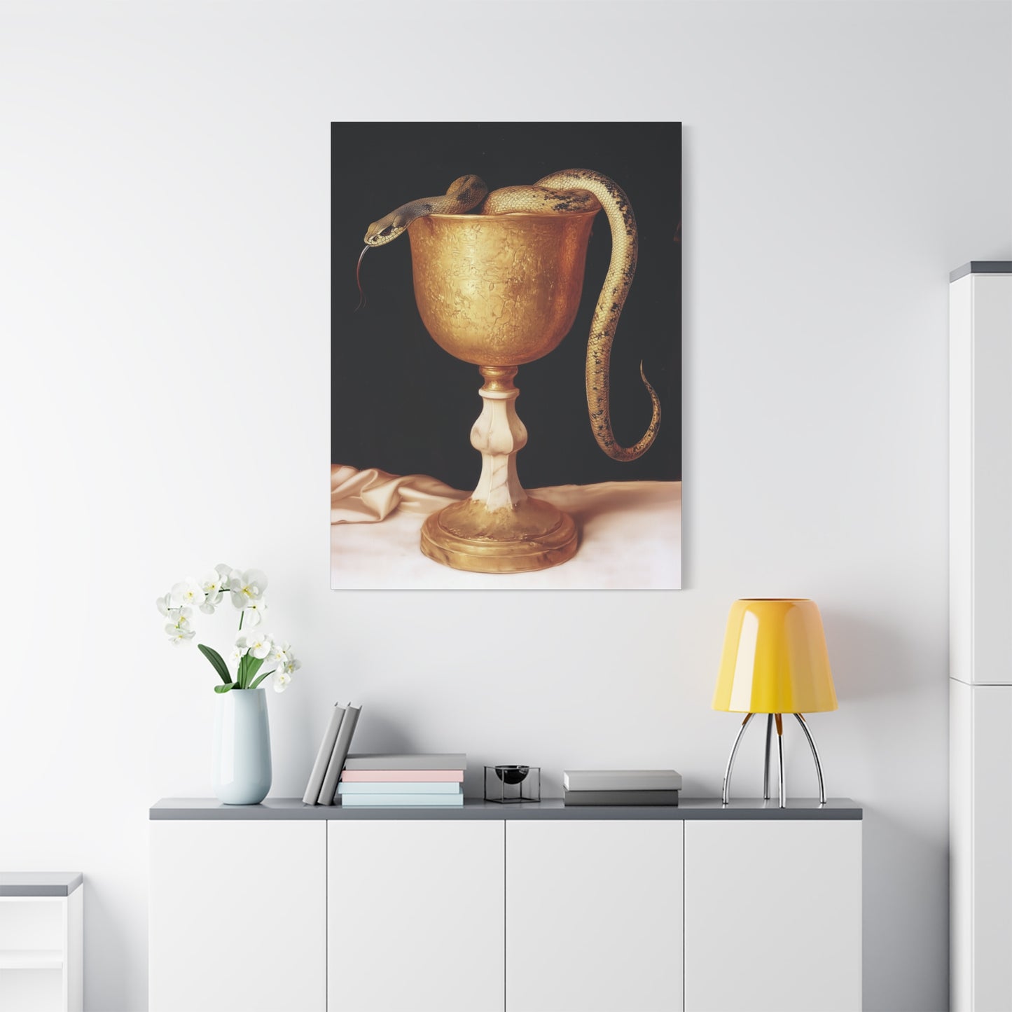 Saint John's Chalice - Gallery Wrapped Canvas - Print - Religious Art for your Home - Catholic
