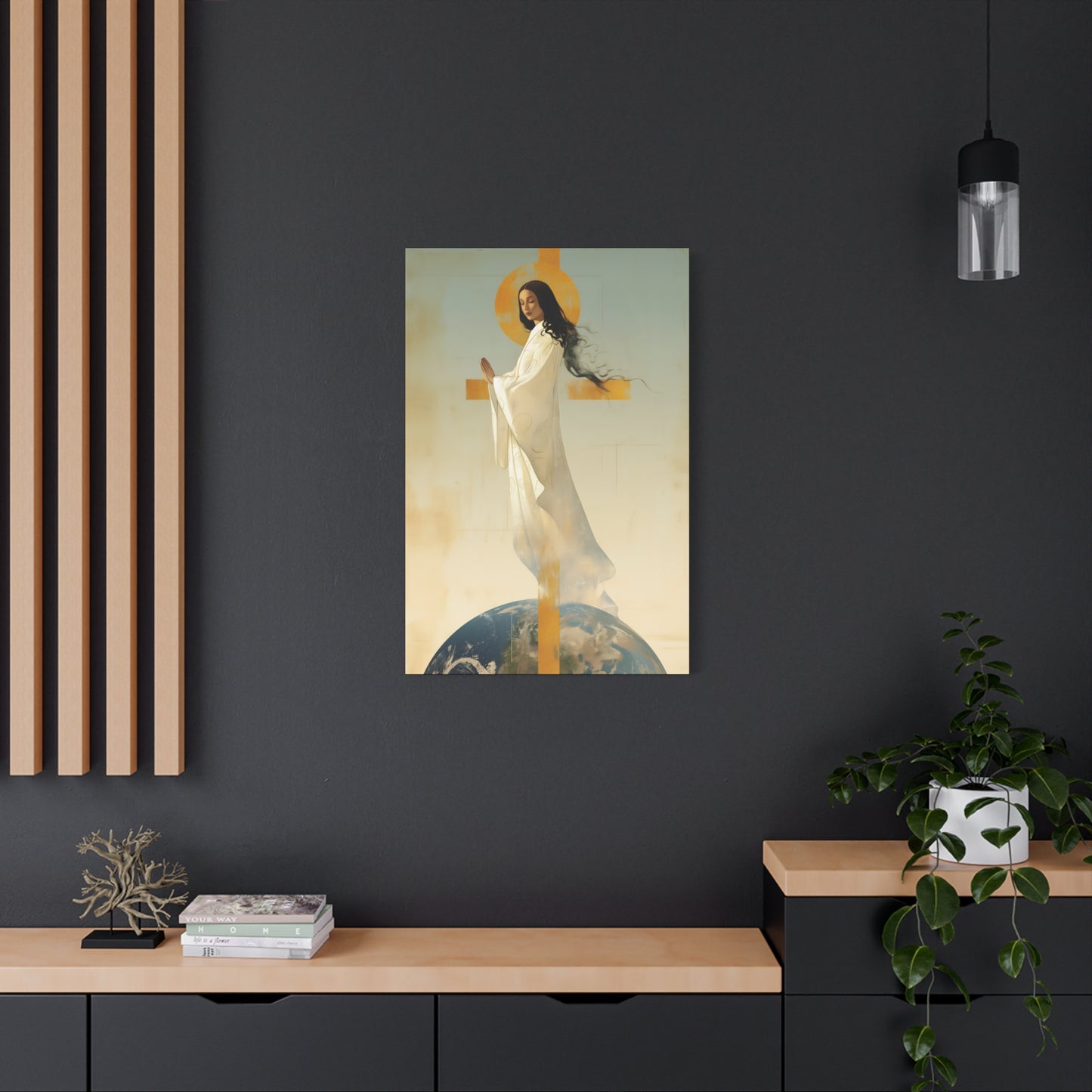 Our Lady of Akita - Mother Mary - Gallery Wrapped Canvas - Print - Religious Art for your Home - Catholic