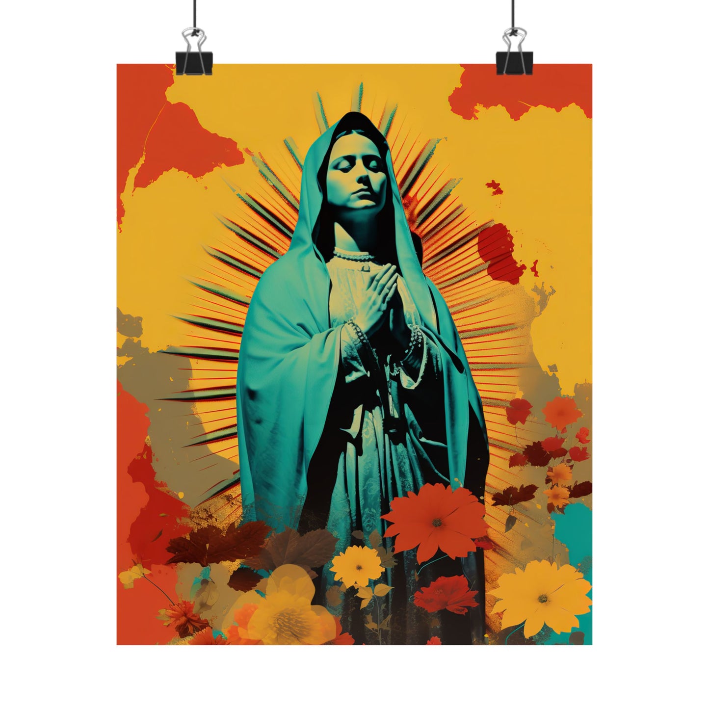 Guadalupe's Miraculous Presence  - Sanctified Souls Print - Multiple Sizes - Premium Matte Vertical Posters - Virgin Mary