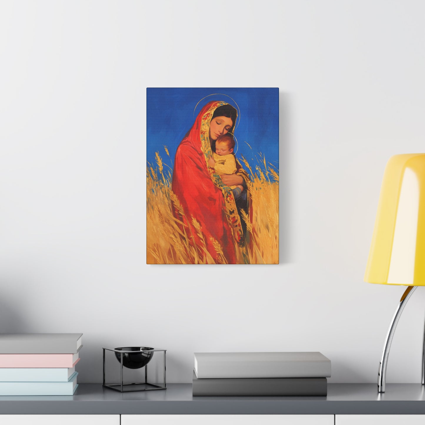 Our Lady of the Harvest  - Multiple Sizes - Catholic Home art - Museum Wrapped Canvas - Sanctified Souls Print