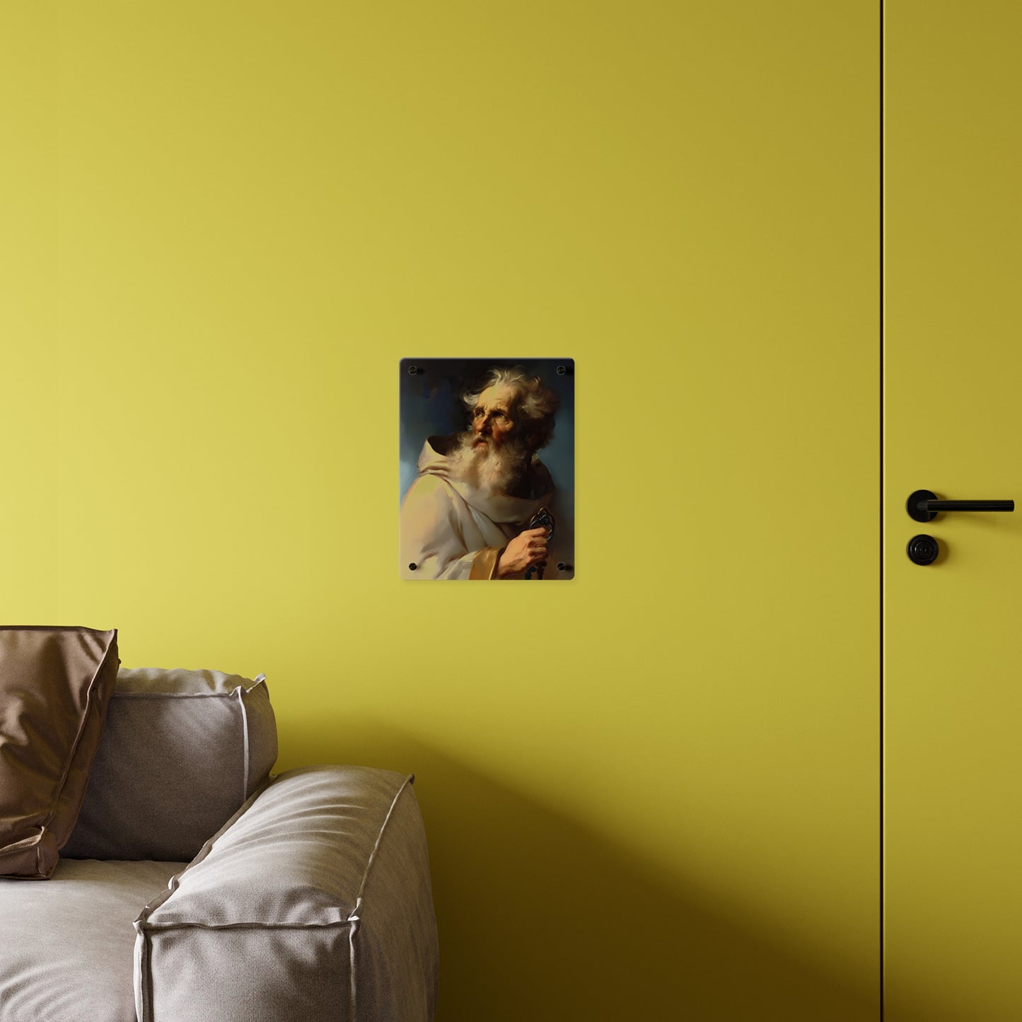 Saint Peter Acrylic Wall Art Panel - Ready to Hang Acrylic Print - Catholic Apostle Art - Patron saint Art