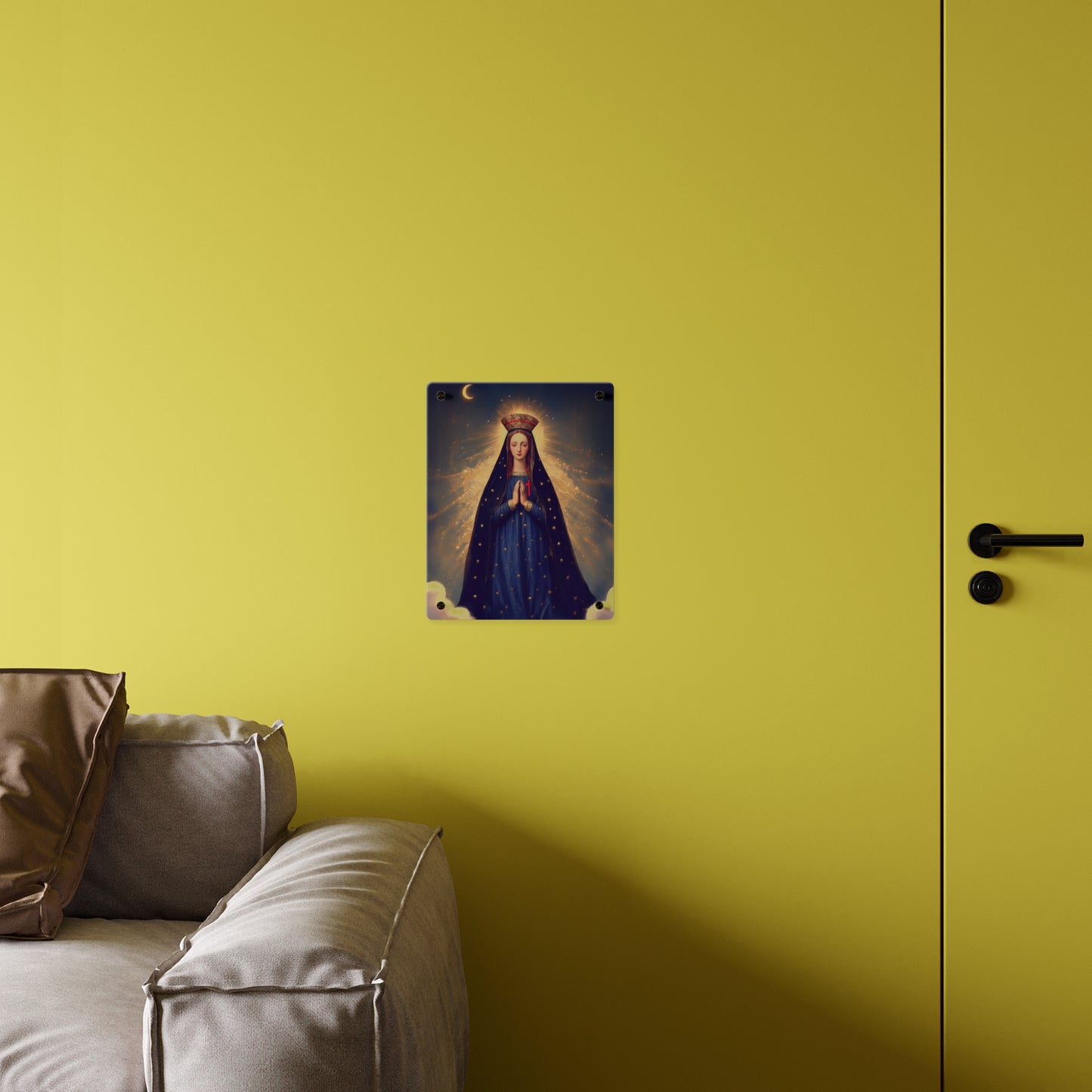 Our Lady of Pontmain Wall Art Panel - Ready to Hang Acrylic Print - Catholic Saint Art - Patron Saint Print - Mother Mary Art
