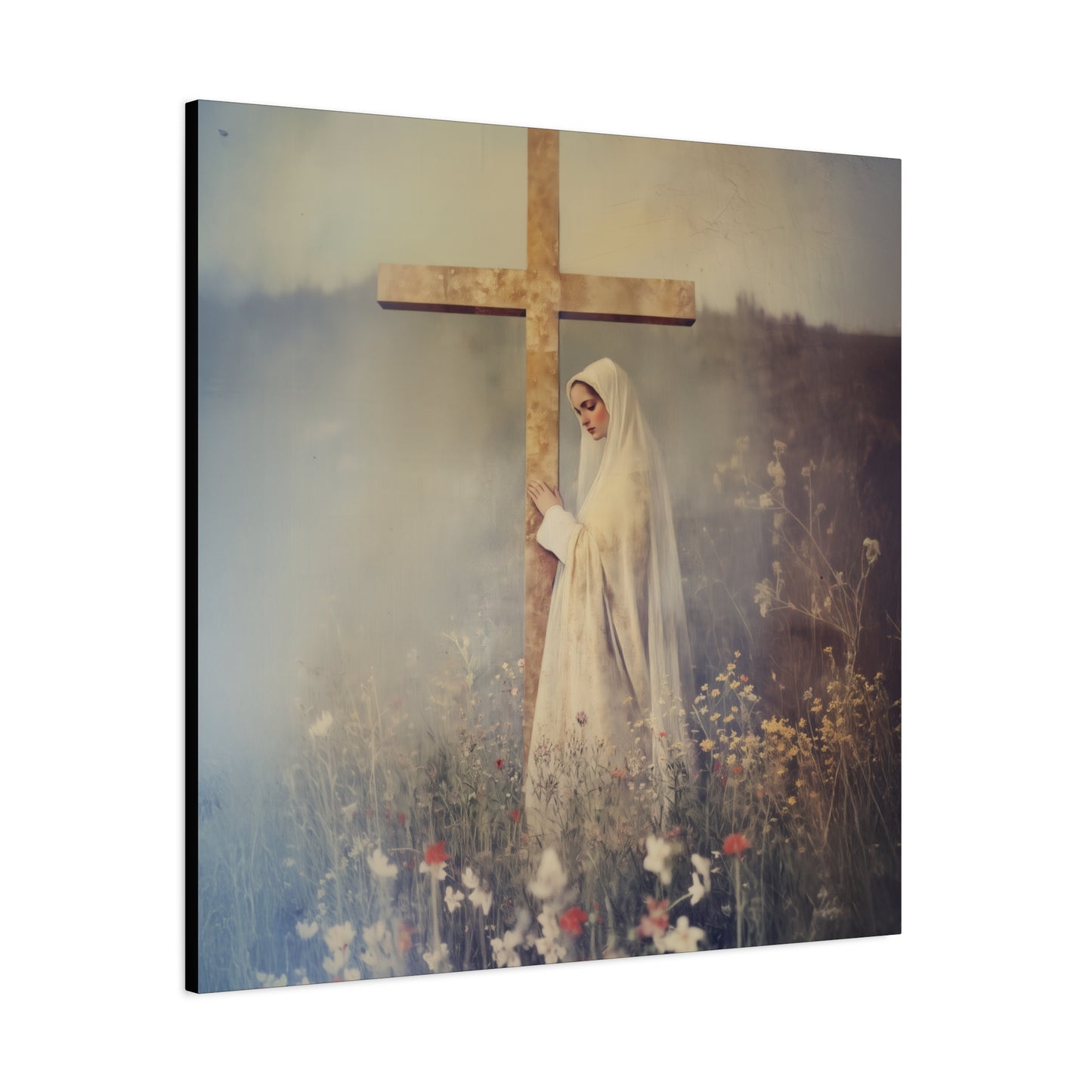 The Feast of the Exaltation of the Holy Cross - Multiple Sizes - Catholic Home art - Museum Wrapped Canvas - Sanctified Souls Print