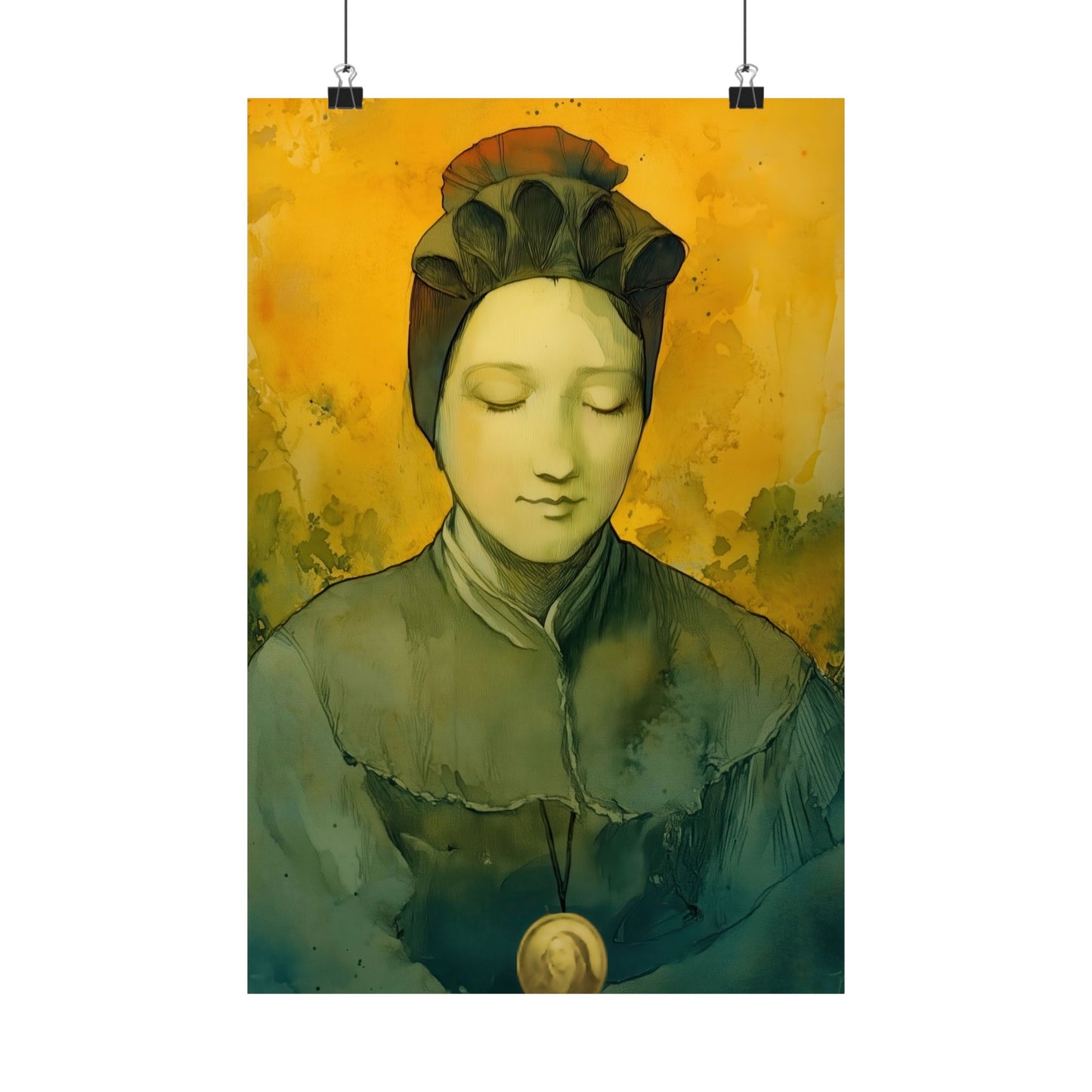 Saint Magdalene of Canossa - Sanctified Souls Print - Multiple Sizes - Premium Matte Vertical Posters - Catholic