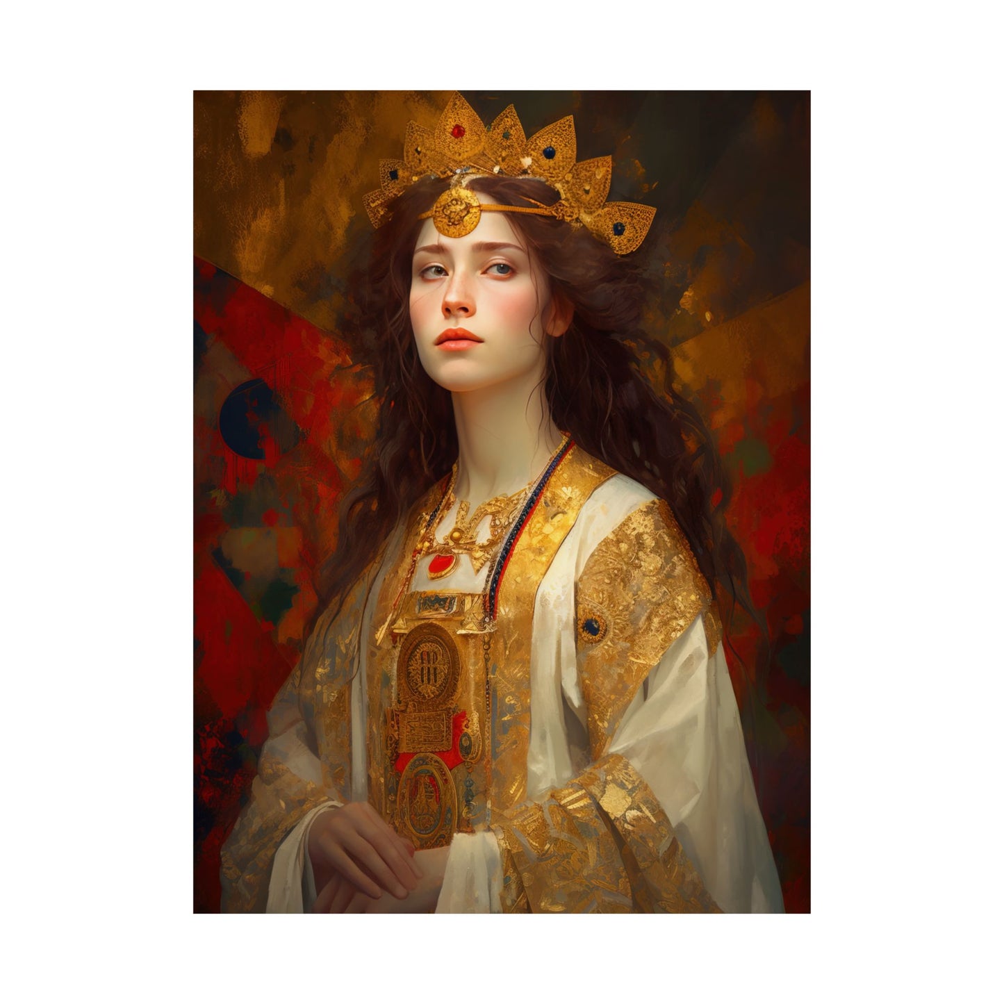 Saint Barbara - Sanctified Souls Print - Multiple Sizes - Premium Matte Vertical Posters