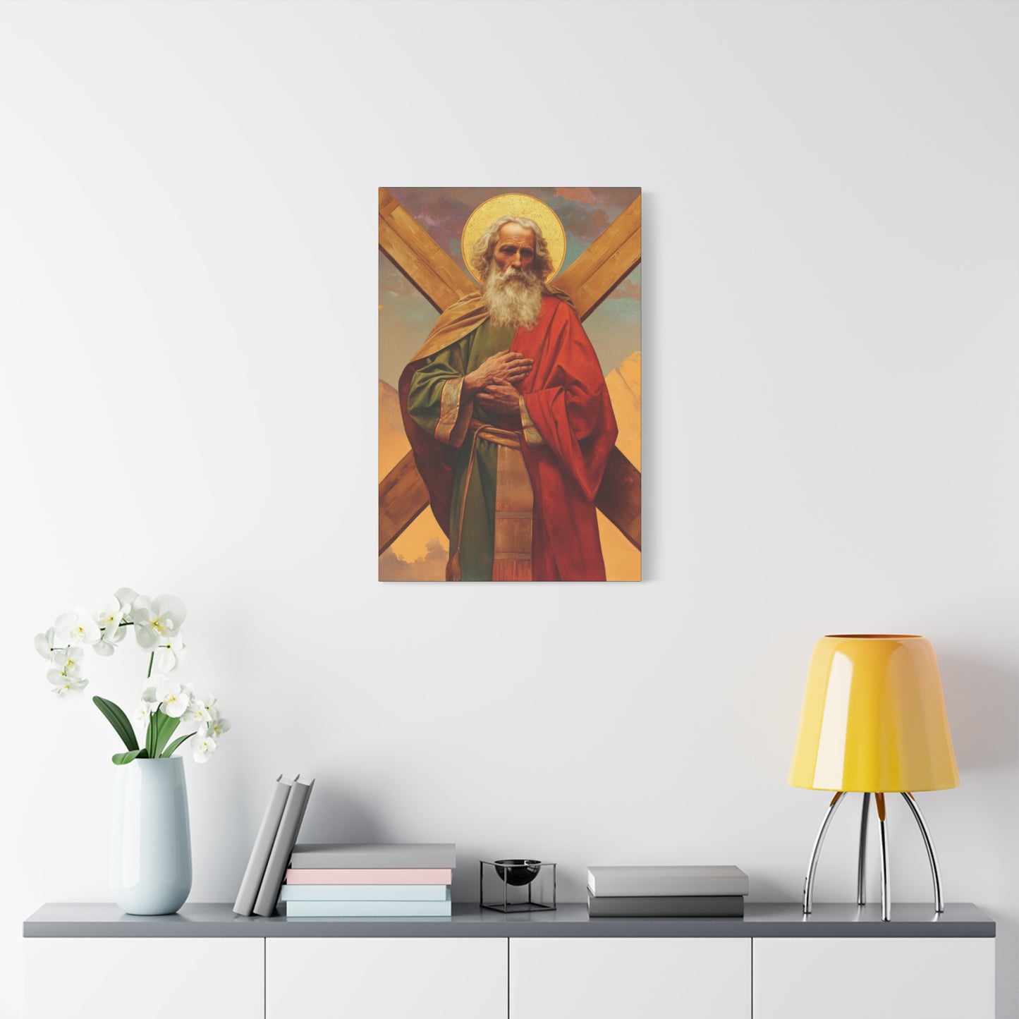 Saint Andrew the Apostle - Gallery Wrapped Canvas - Print - Religious Art for your Home - Catholic