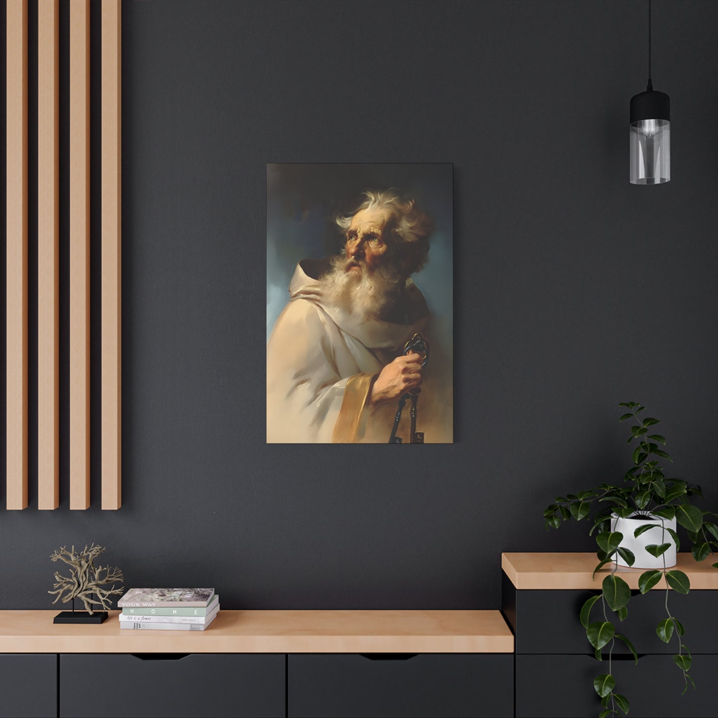 Saint Peter the Apostle - Museum Wrapped Canvas - Print - Religious Art for your Home - Christian print - Prayer Room - Catholic
