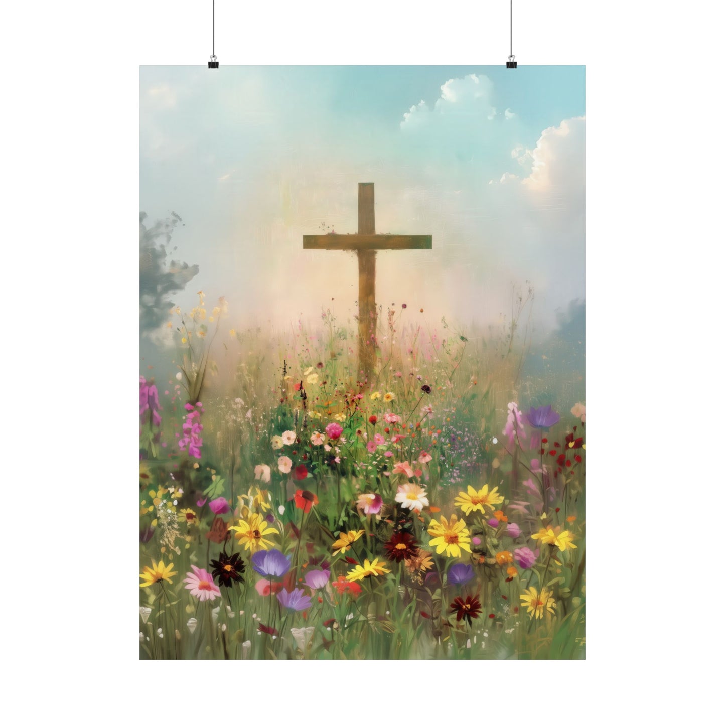 The Cross That Called the Earth to Life - Sanctified Souls Print - Multiple Sizes - Premium Matte Vertical Posters