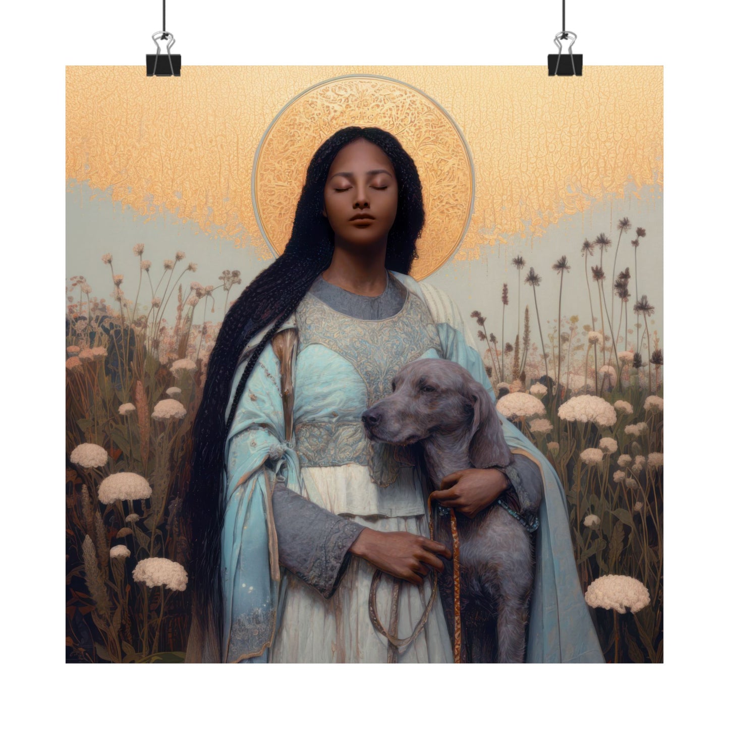 Saint Quiteria - Sanctified Souls Print - Multiple Sizes - Premium Matte Vertical Posters
