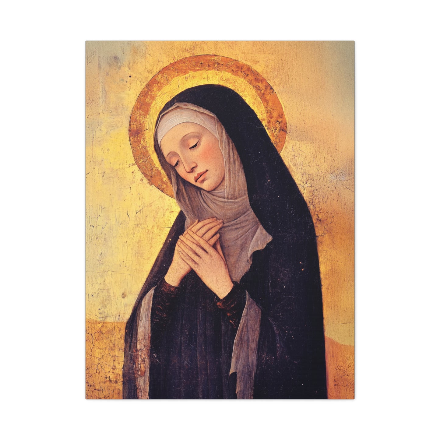 Saint Syncletica of Alexandria - Desert Mother - Gallery Wrapped Canvas - Print - Religious Art for your Home - Catholic