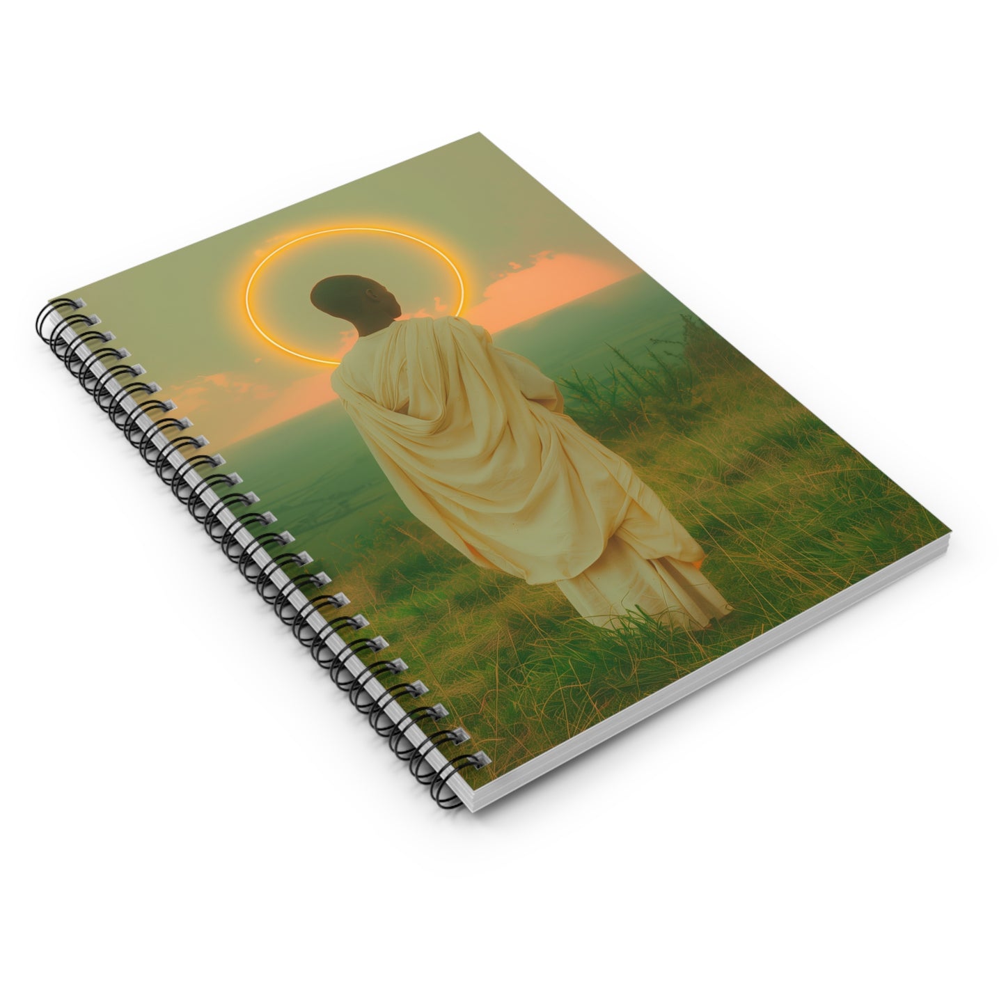 Saint Charles Lwanga - Sanctified Souls Art - Religious Based Notebook - Spiral Notebook - Prayer journal