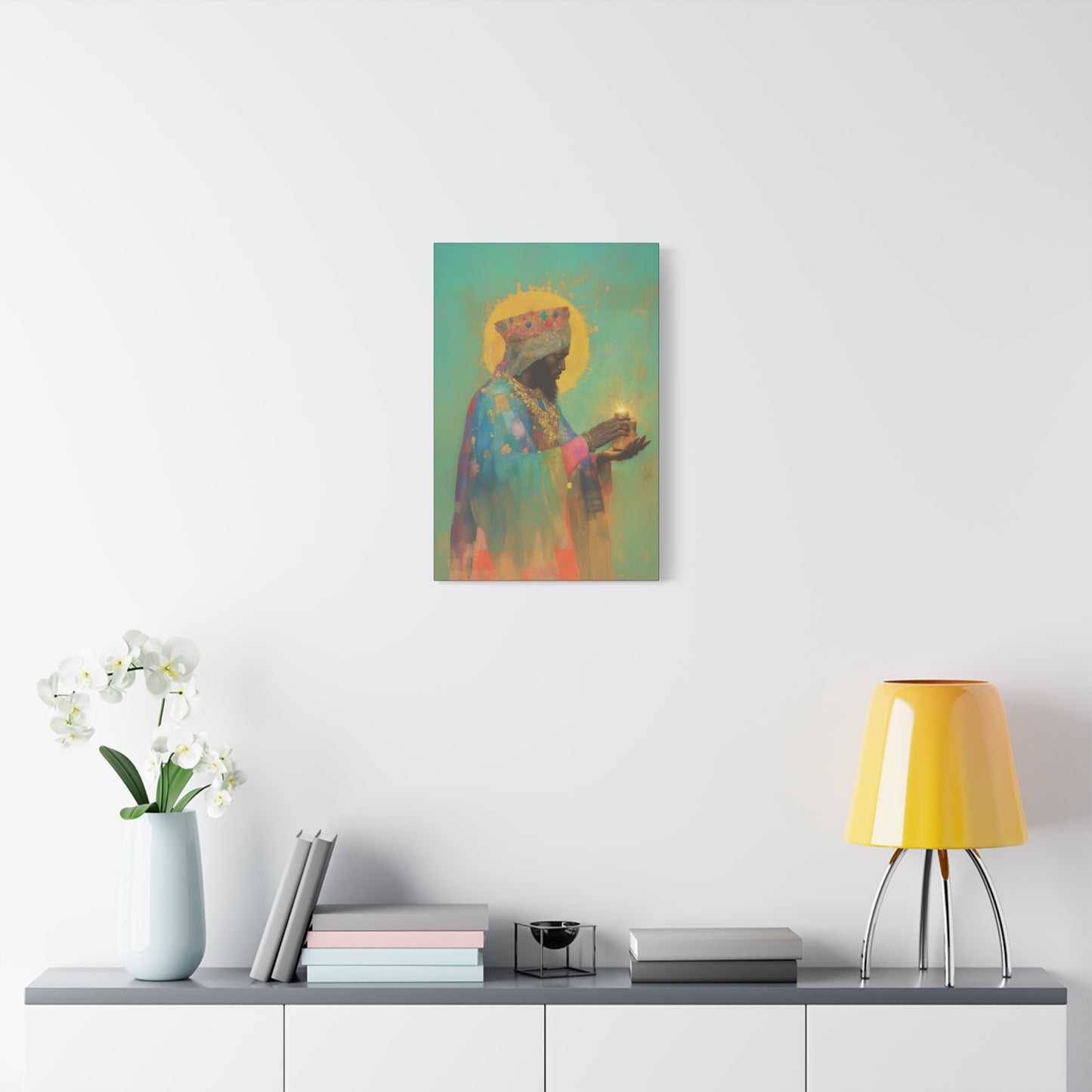 Balthazar and the Gift of Foretold Sorrow - 3 Wise Men - Gallery Wrapped Canvas - Print - Religious Art for your Home - Catholic