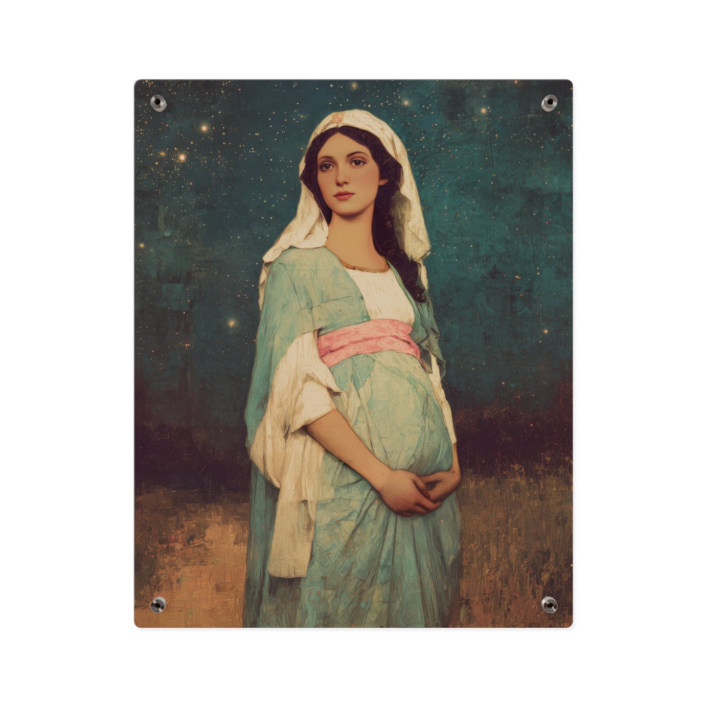 Our Lady of 'O' - Our Lady of Expectation - Mother Mary - Marian Art - Wall Art Panel - Ready to Hang Acrylic Print - Catholic Art