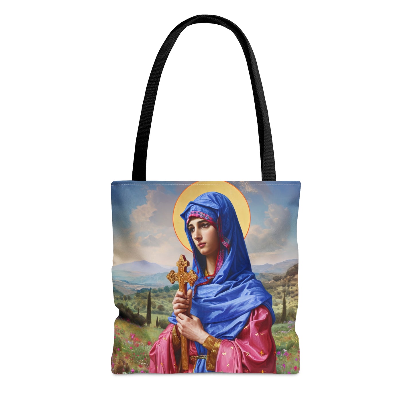 Saint Anysia of Salonika Tote Bag - Large Medium Small Faith Art Bag - Re usable Tote Purse - Double Sided - Catholic Art Bag
