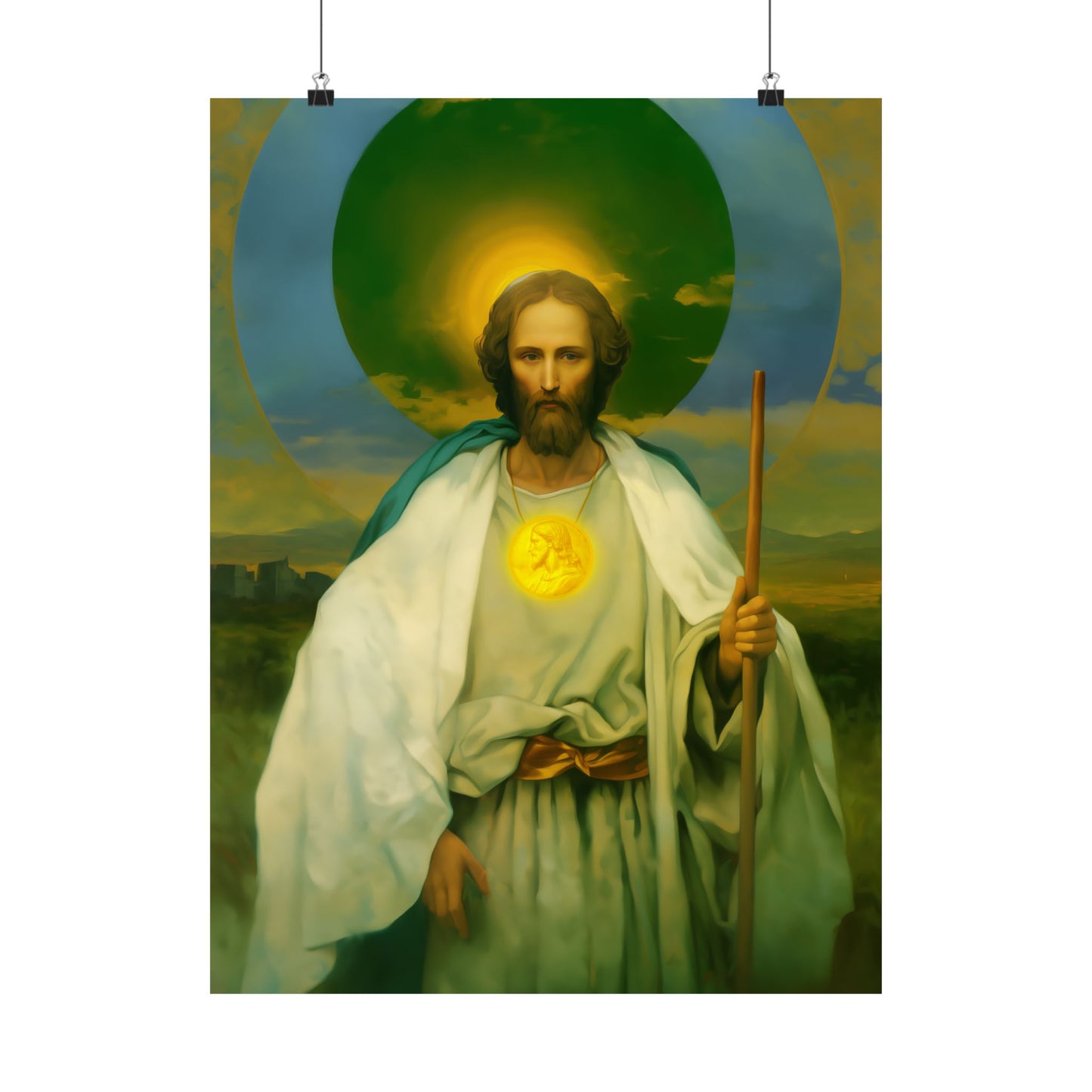 Saint Jude Thaddaeus the Apostle - Sanctified Souls Print - Multiple Sizes - Premium Matte Vertical Posters