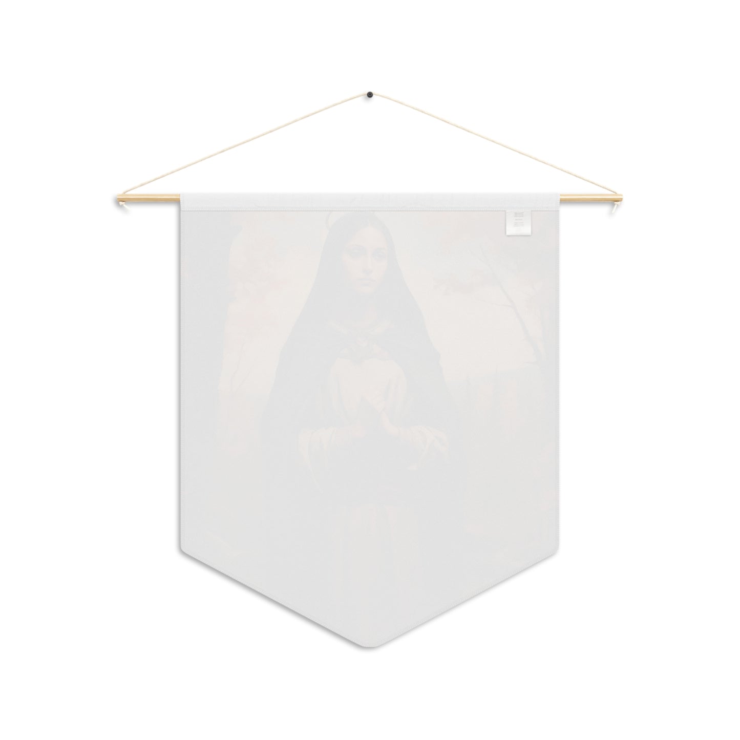 Saint Kateri Tekakwitha Wall Banner / Wall Hanging - Prayer room art - Catholic Home Art - Large Saint Art for your home - 18" x 21"