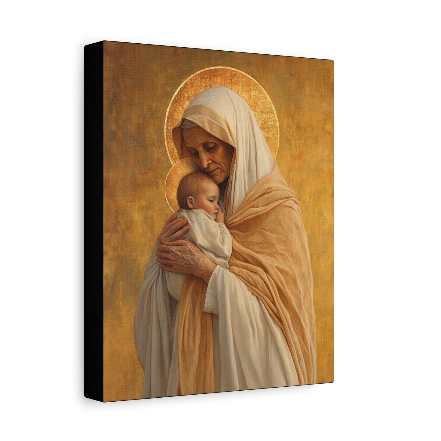 Saint Anna the Prophetess - Museum Wrapped Canvas - Print - Religious Art for your Home - Christian print - Prayer Room Art - Catholic