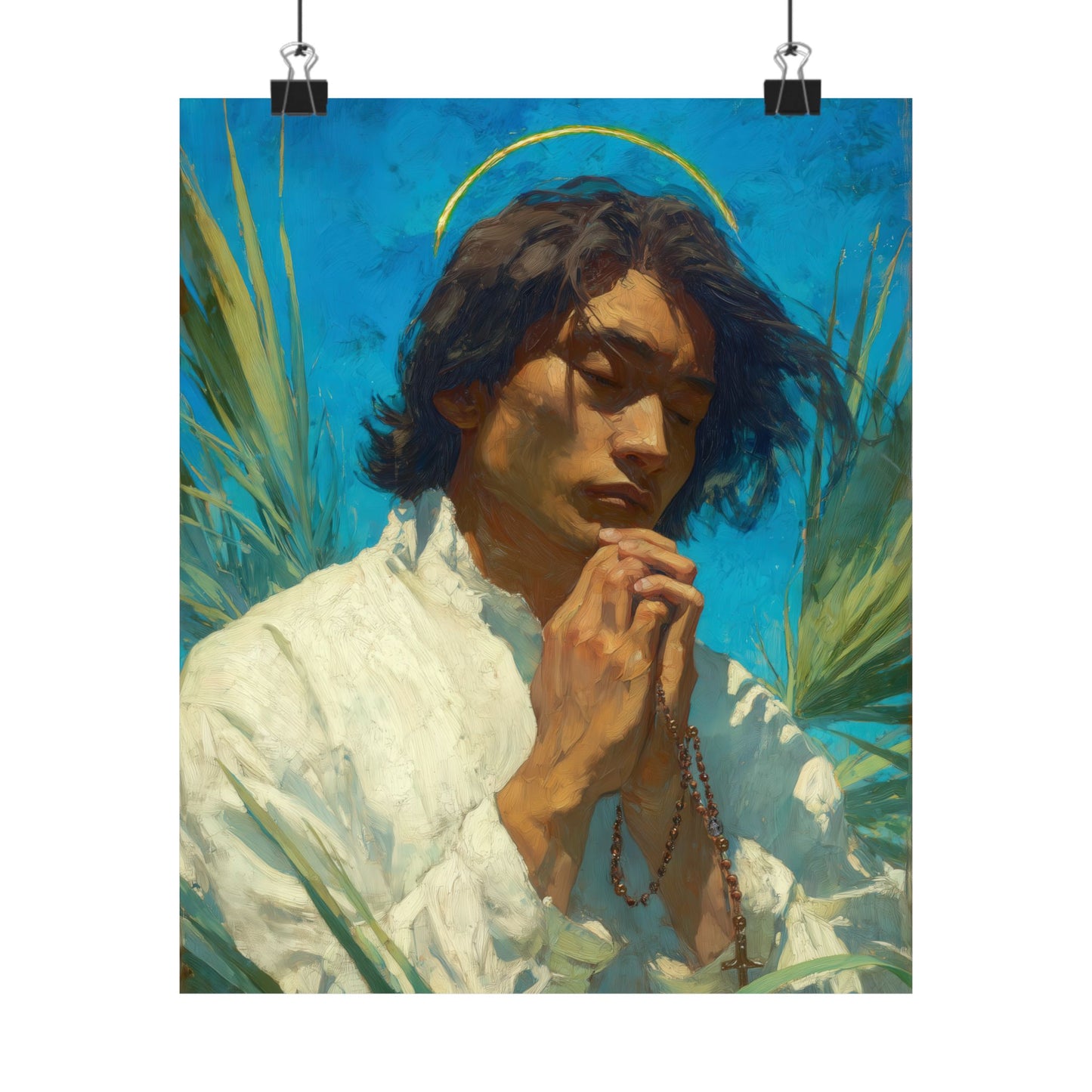 Saint Lorenzo Ruiz -  Catholic Art - Multiple Sizes - Premium Posters - Catholic Art - Christian Home - Catholic Saint Art