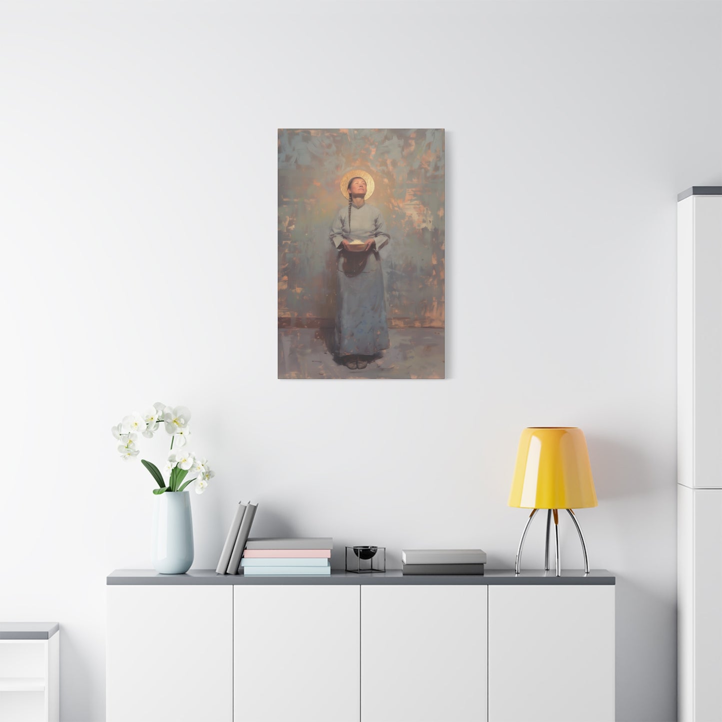 Saint Martha Wang - Chinese Martyr Saint  - Gallery Wrapped Canvas - Print - Religious Art for your Home - Catholic Art