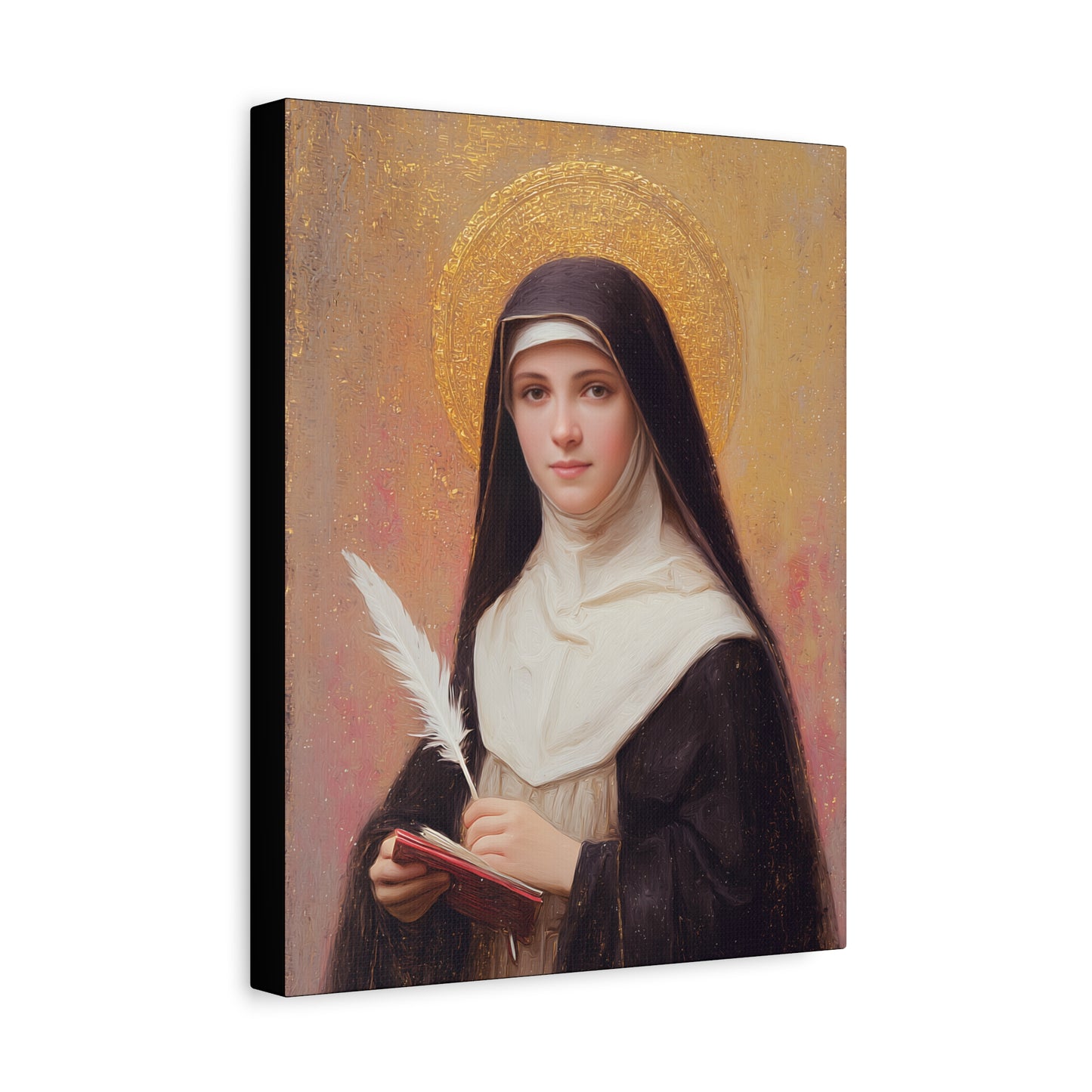 Saint Mechtildis / Mechtide of Hefta / Mechthild of Hackeborn - Gallery Wrapped Canvas - Print - Religious Art for your Home - Catholic Art