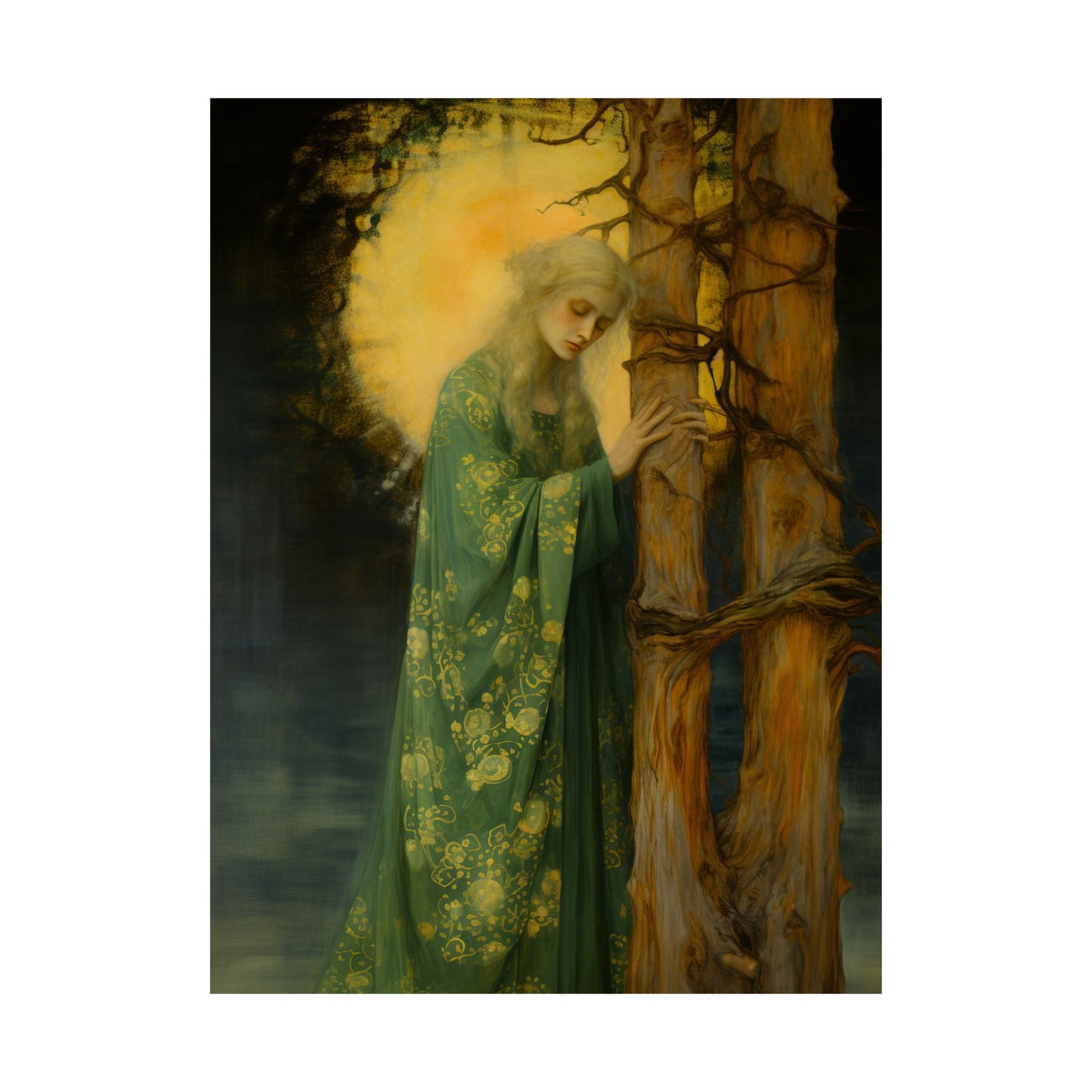 Saint Afra - Sanctified Souls Print - Multiple Sizes - Premium Matte Vertical Posters - Catholic Art - Religious Poster