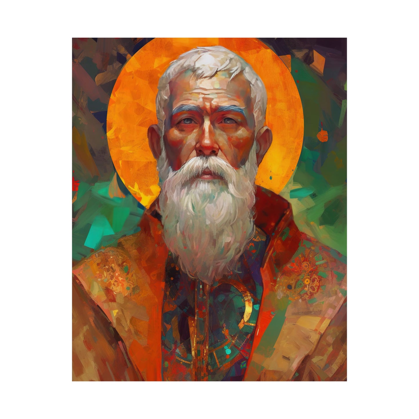Saint Matthias the Apostle Print - Sanctified Souls Print - Multiple Sizes - Premium Matte Vertical Posters